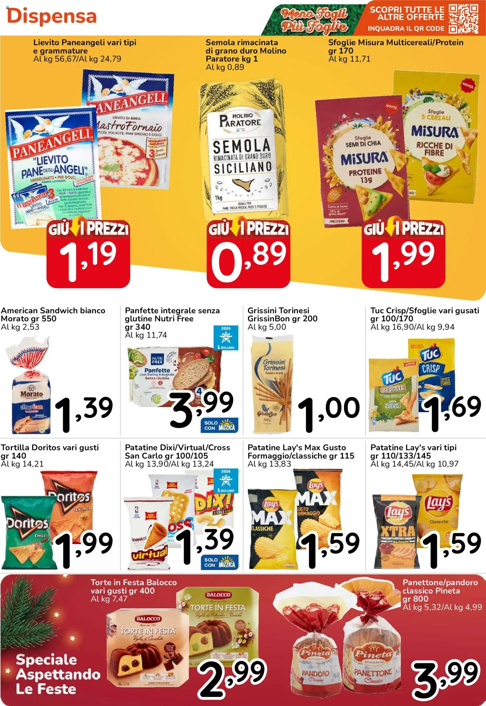 Volantino Famila del 15/10/2026 | Pagina: 22 | Prodotti: Senza glutine, Cereali, Pasta, Farina integrale