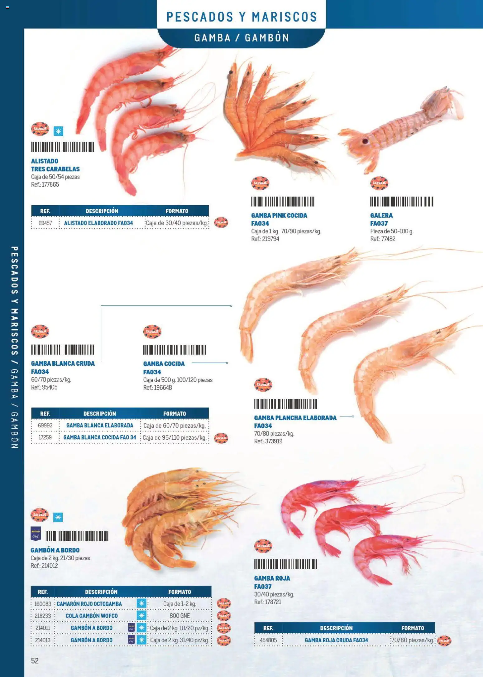 Makro Especial Carta y Menú │ válido desde el 06/07/2026 | Página: 52 | Productos: Plancha, Caja, Gamba