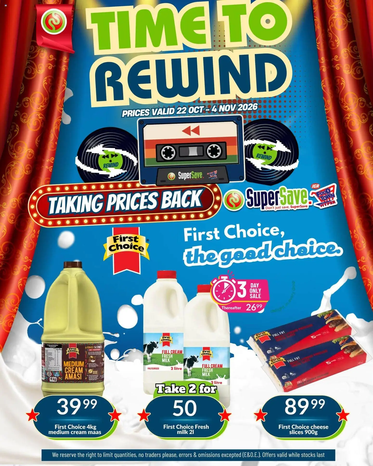 New Super Save catalogue – valid from 22/10/2026 | Page: 15 | Products: Milk, Cheese, Cream