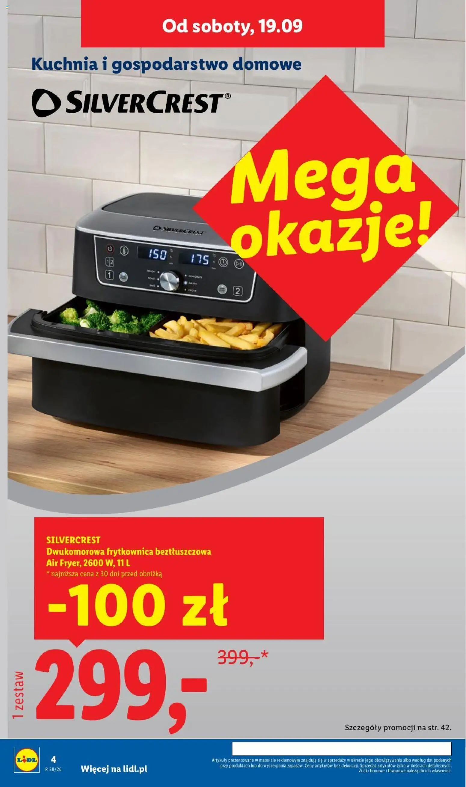 Lidl Katalog od 14.09.2026 | Strona: 4 | Produkty: Frytkownica, Frytkownica beztłuszczowa