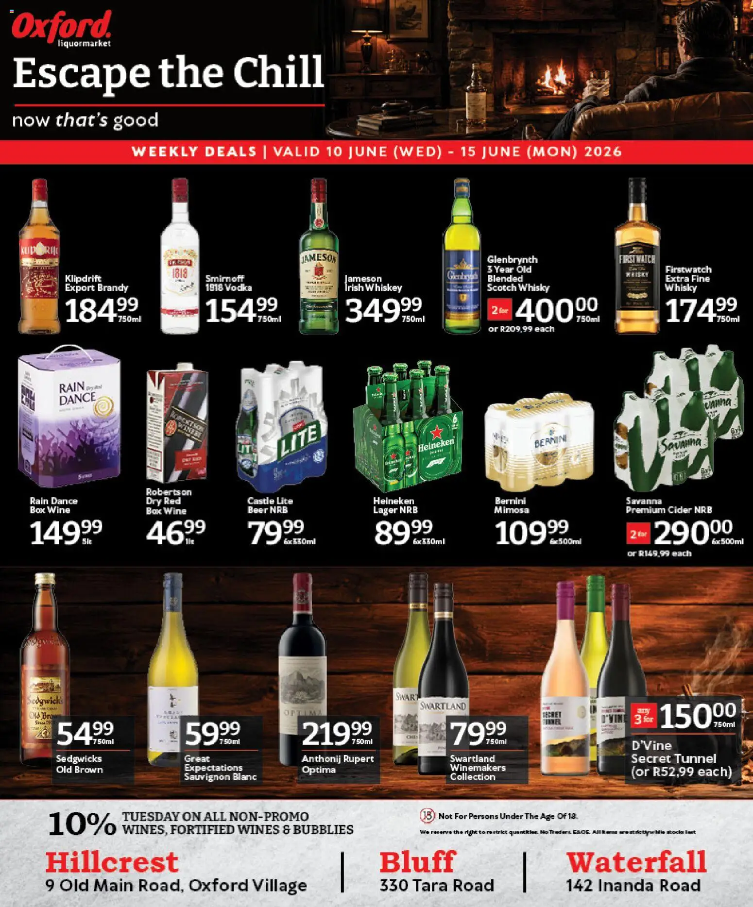 New Oxford Freshmarket catalogue – valid from 10.06.2026 | Page: 1 | Products: Box, Cider, Beer, Vodka