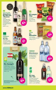 Denns BioMarkt Angebote ab 07.10.2026 gültig | Seite: 12 | Produkte: Chips, Wasser, Mineralwasser, Wein
