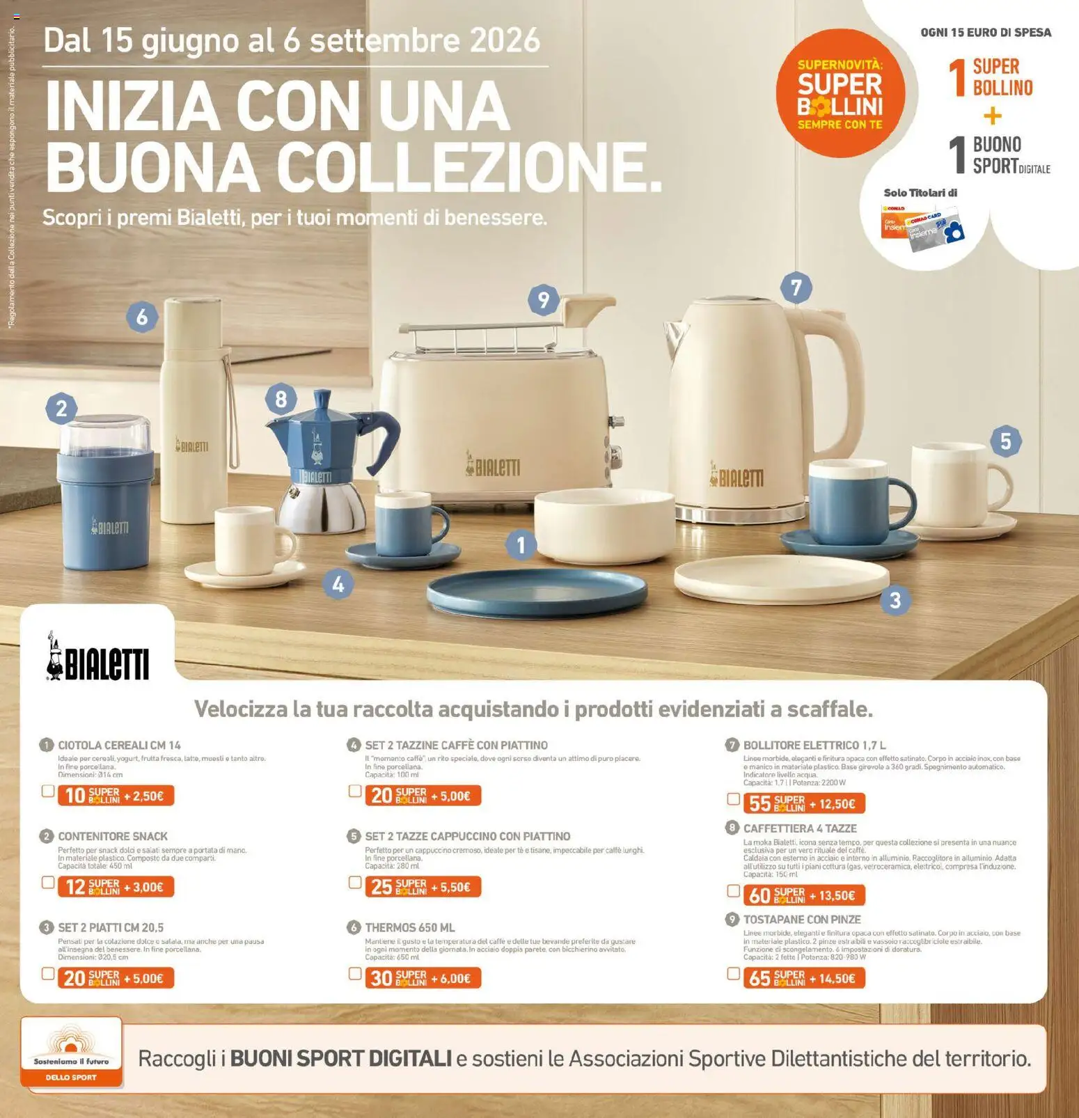 Volantino Conad del 17.06.2026 | Pagina: 21 | Prodotti: Caffè, Caffettiera, Caldaia, Contenitore