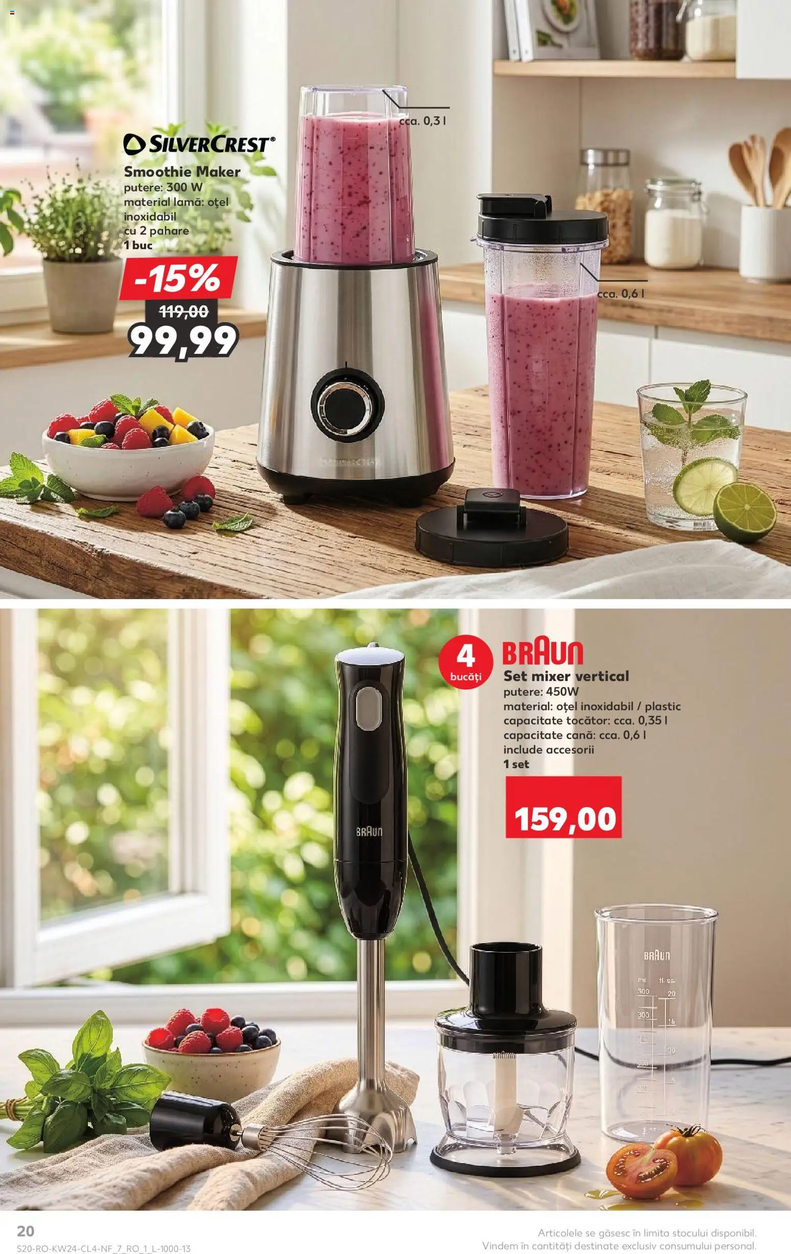 Noul catalog Kaufland – valabil de la 10.06.2026 | Pagină: 20 | Produse: Blender, Pahare, Mixer, Smoothie