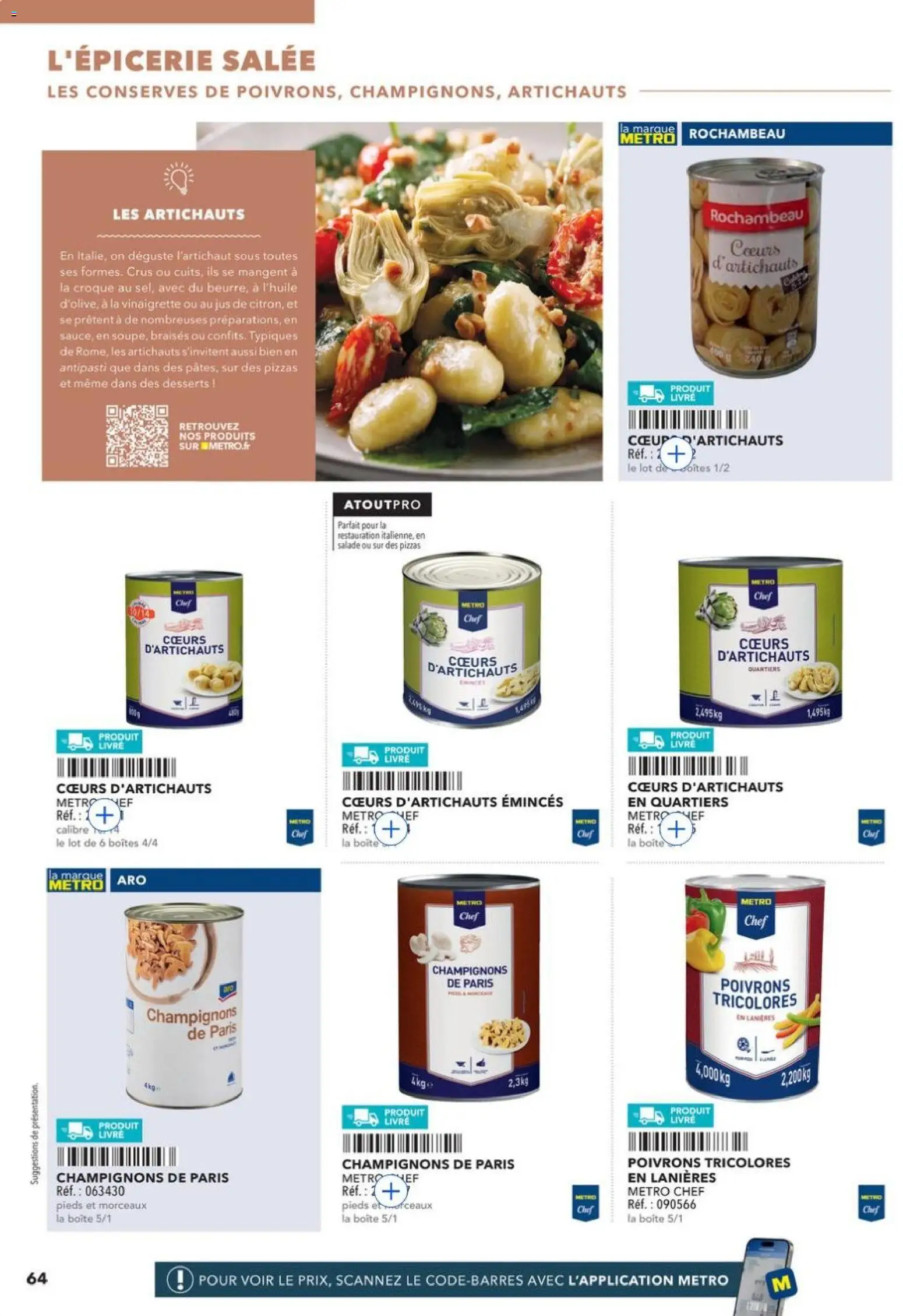 {H1} | Page: 64 | Produits: Salade, Jus, Livre