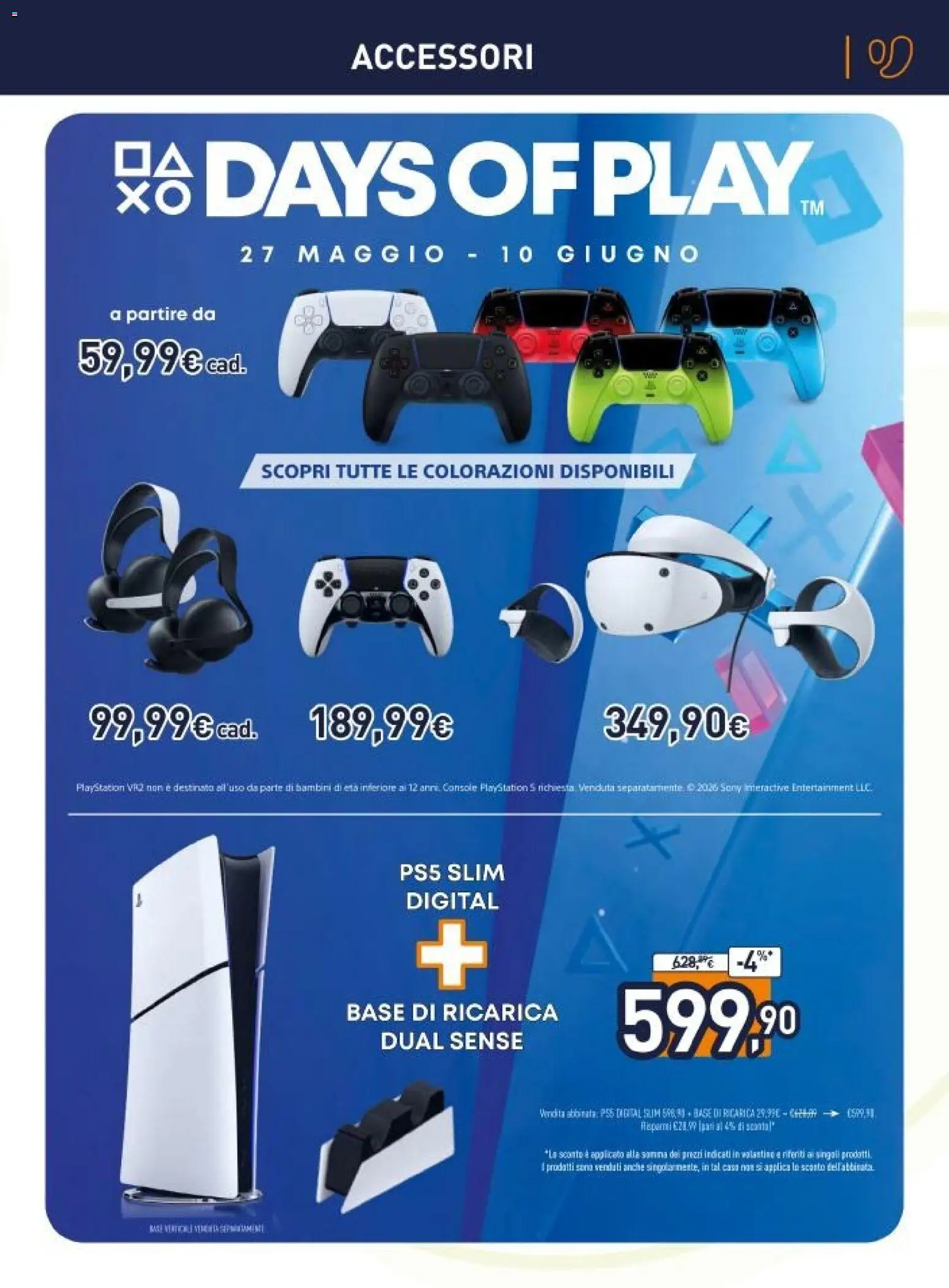 Volantino Unieuro del 27.05.2026 | Pagina: 3 | Prodotti: Playstation