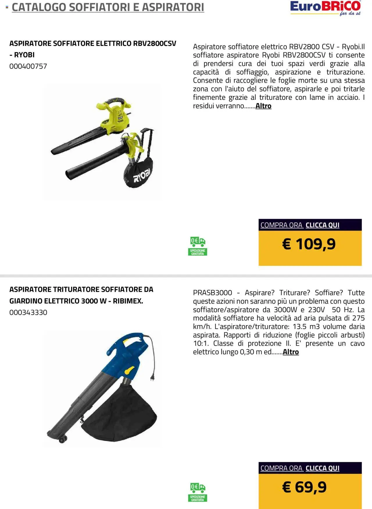 Volantino Eurobrico del 23.07.2025 | Pagina: 14 | Prodotti: Cavo, Trituratore