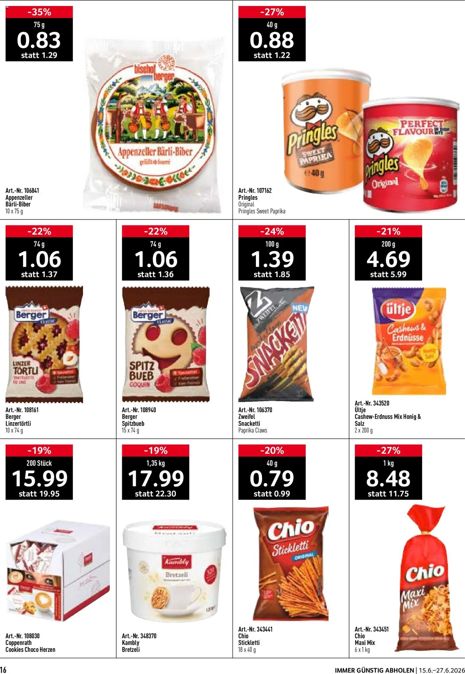 Prodega aktionen Summertime – gültig ab 15.06.2026 | Seite: 16 | Produkte: Erdnüsse, Salz