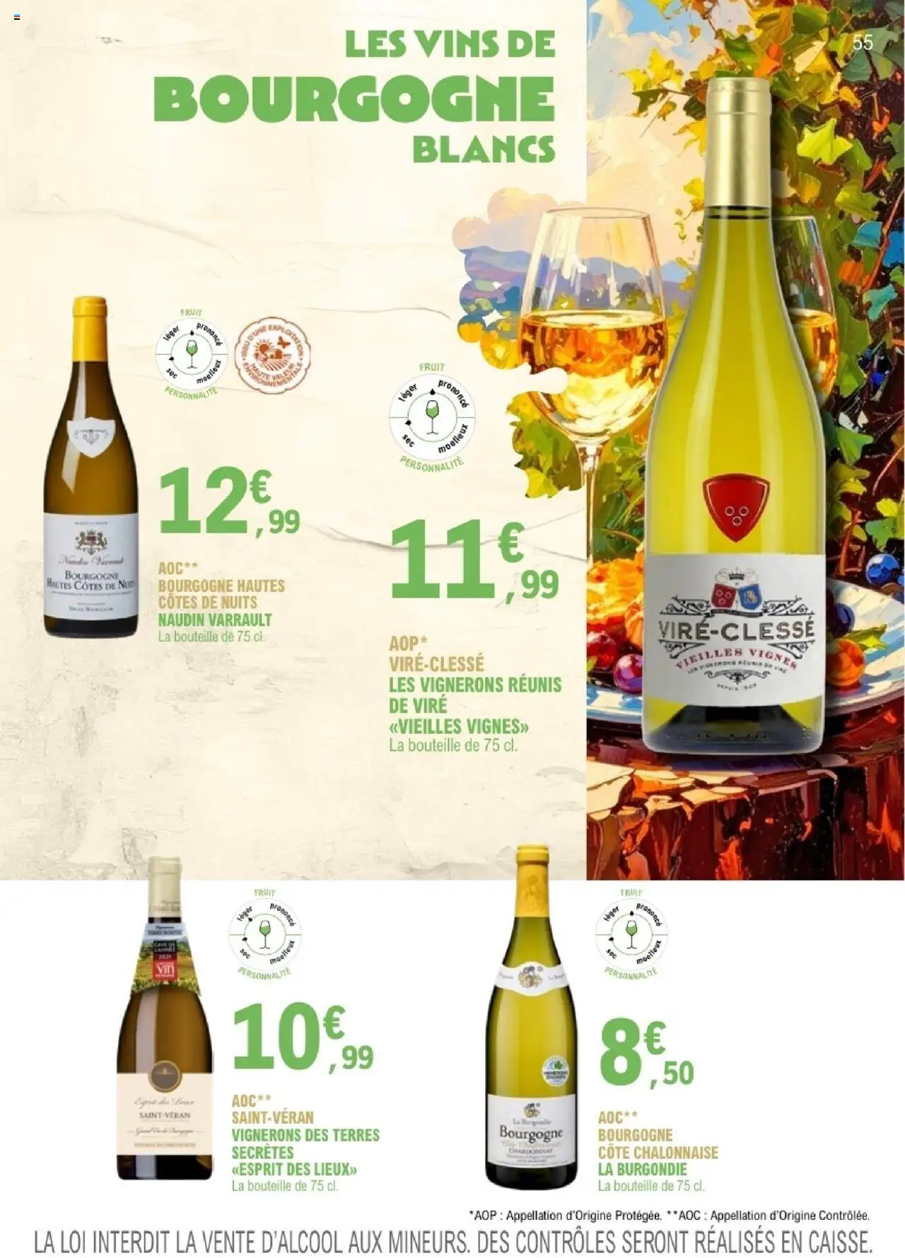 {H1} | Page: 55 | Produits: Bourgogne, Bouteille