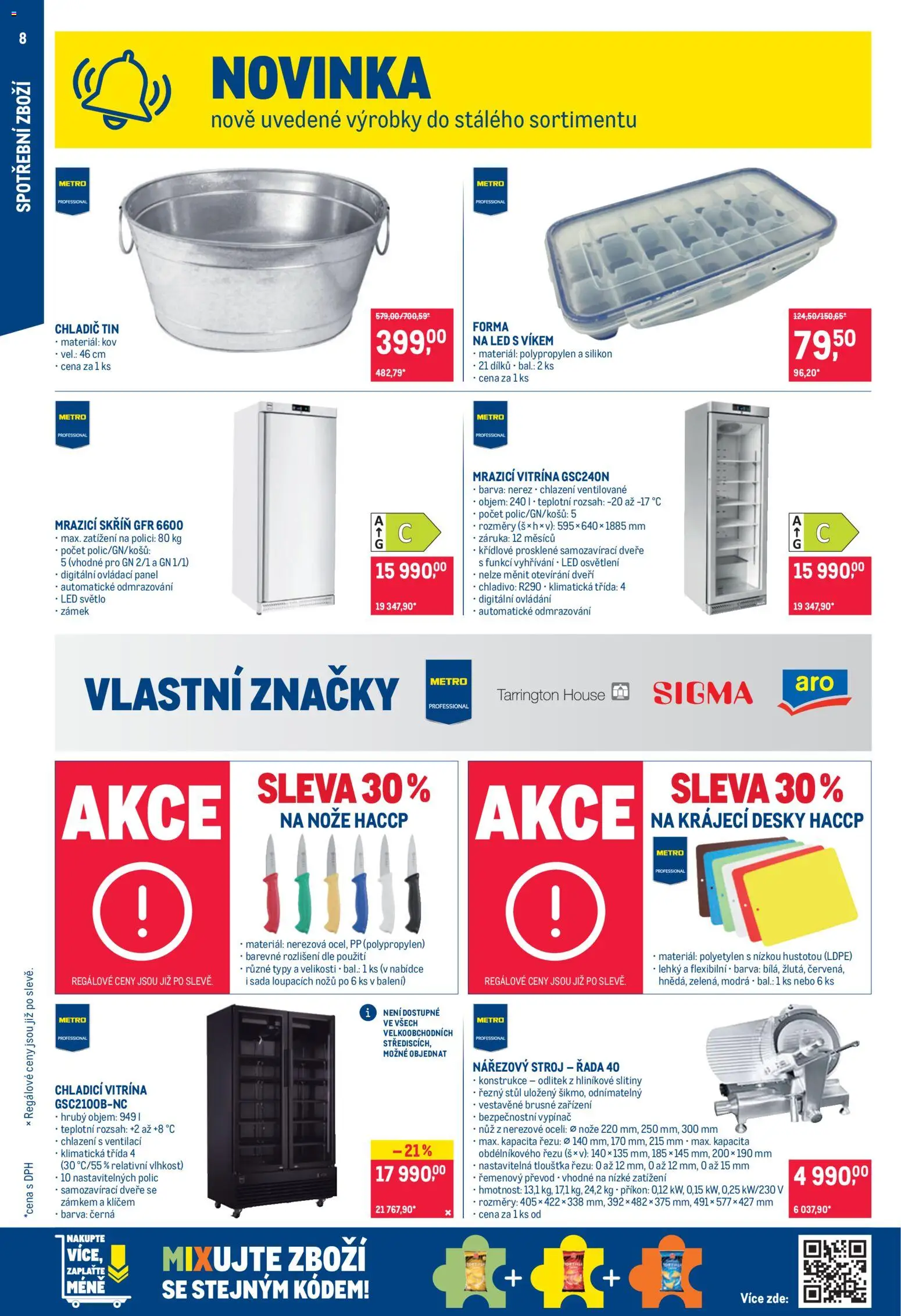 Makro leták - Nepotravinové zboží od 17.06.2026 | Strana: 8 | Produkty: Forma na led, Vypínač, Desky, LED