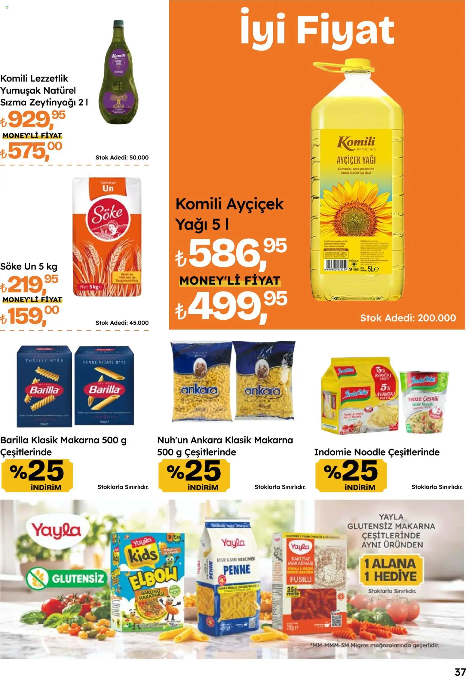 Migros Katalog - Migroskop - 08 Ekim 2026 tarihinden itibaren geçerlidir | Sayfa: 37 | Ürünler: Mercimek, Makarna, Sebze, Zeytinyağı