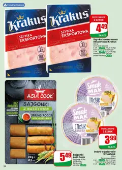 Pogląd oferty "Indyk w galarecie SmakMak, Indyk w galarecie z majonezem" - ważna od 10.06.2026 | Strona: 54 | Produkty: Szynka, Sajgonki, Indyk w galarecie, Sos
