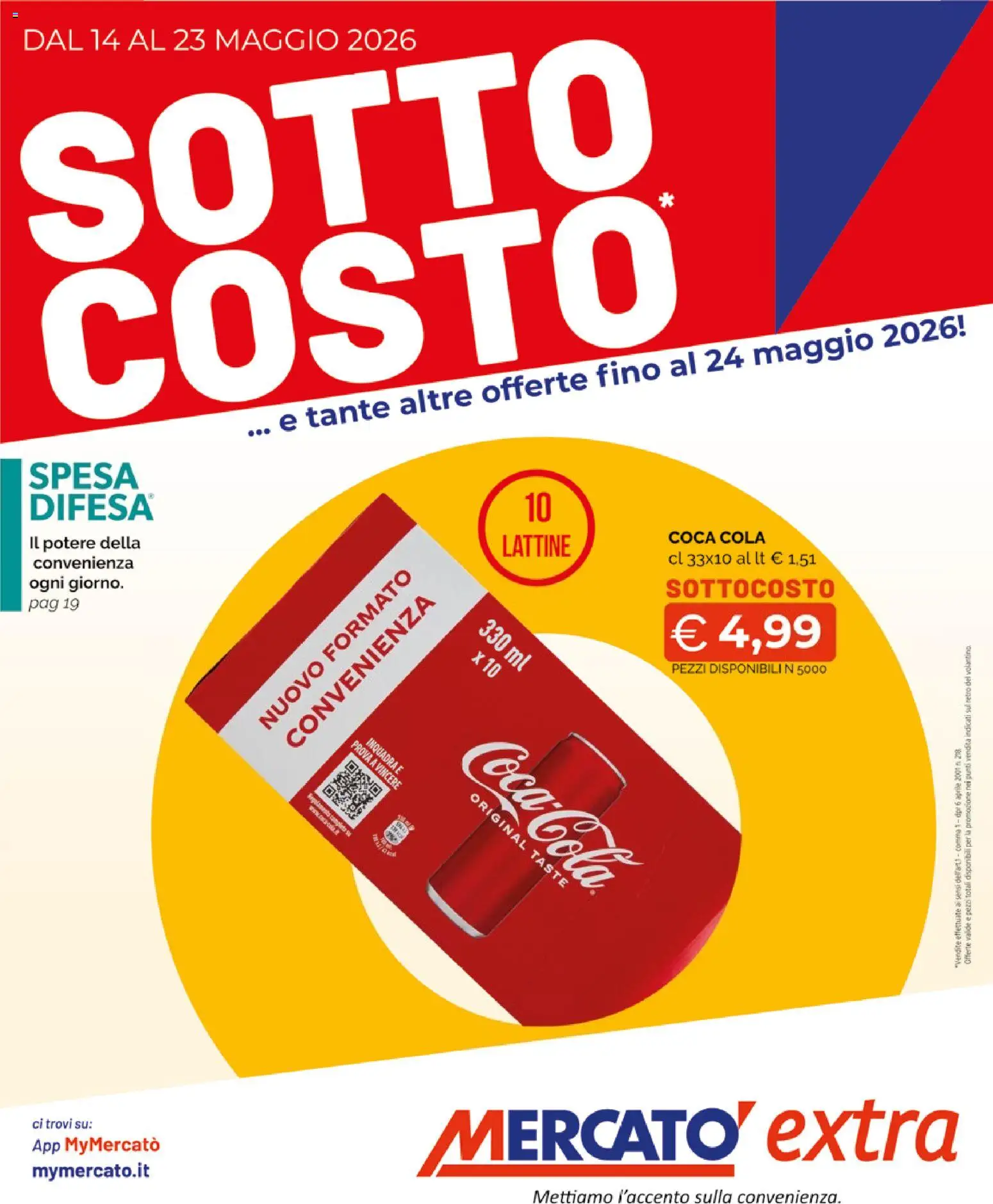 Volantino Mercatò del 14.05.2026 | Pagina: 1 | Prodotti: Coca Cola