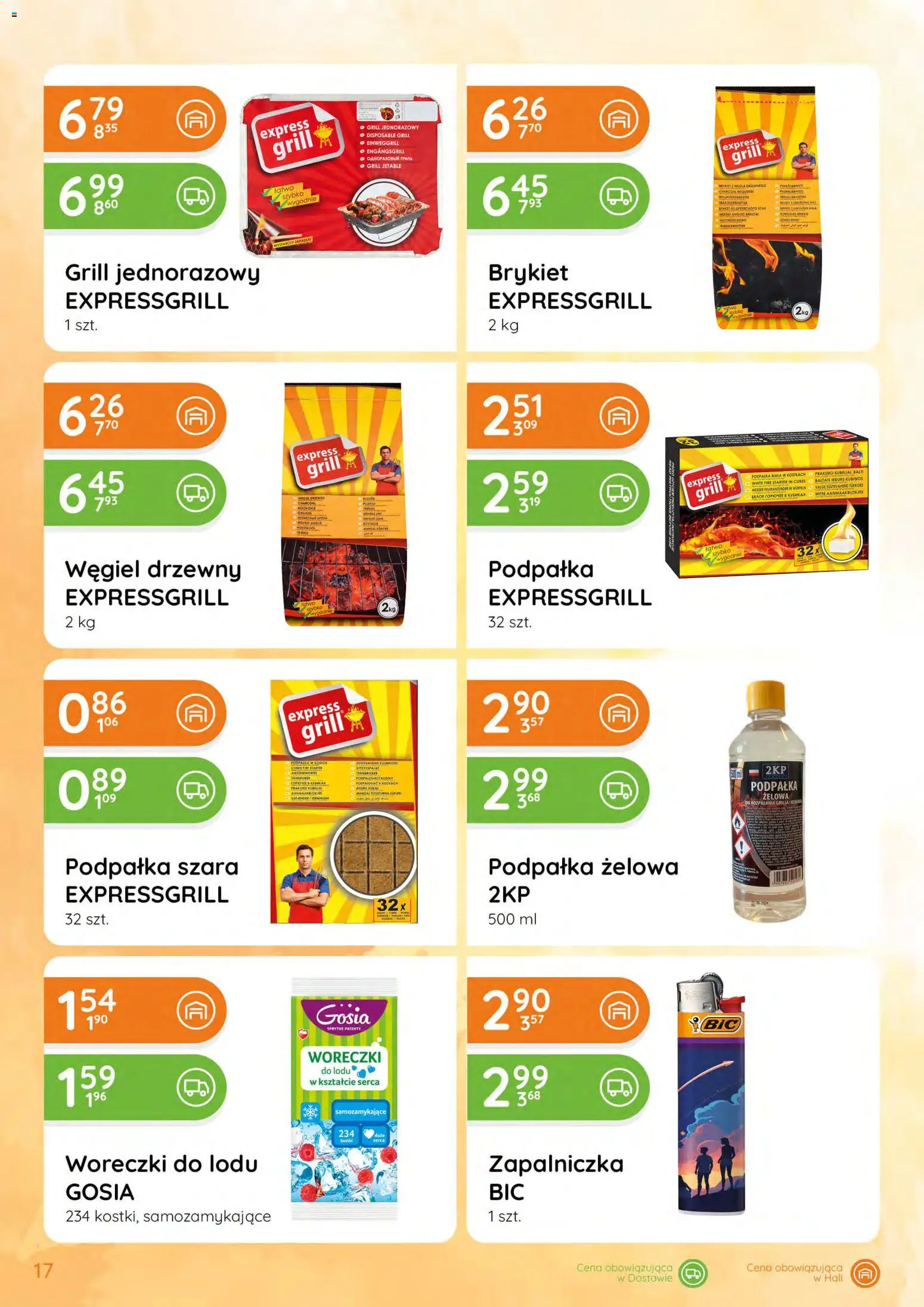 Eurocash gazetka - Katalog Chemiczny od 07.05.2026 | Strona: 17 | Produkty: Starter, Grill, Woreczki do lodu, Grill jednorazowy