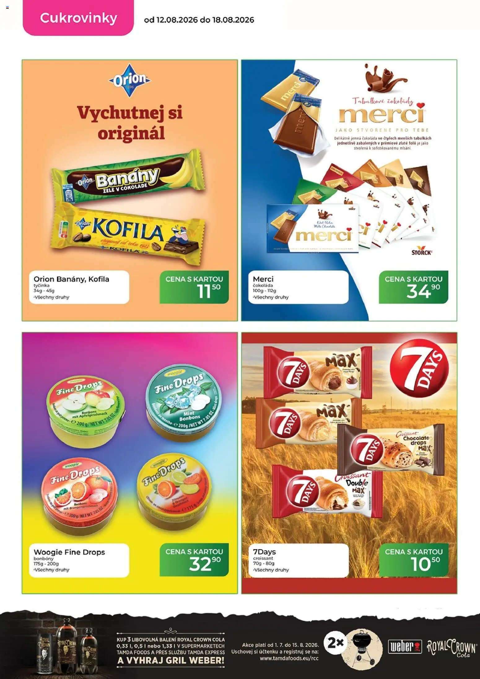 Tamda Foods leták od 12.08.2026 | Strana: 28 | Produkty: Bonbóny, Merci, Gril, Cola