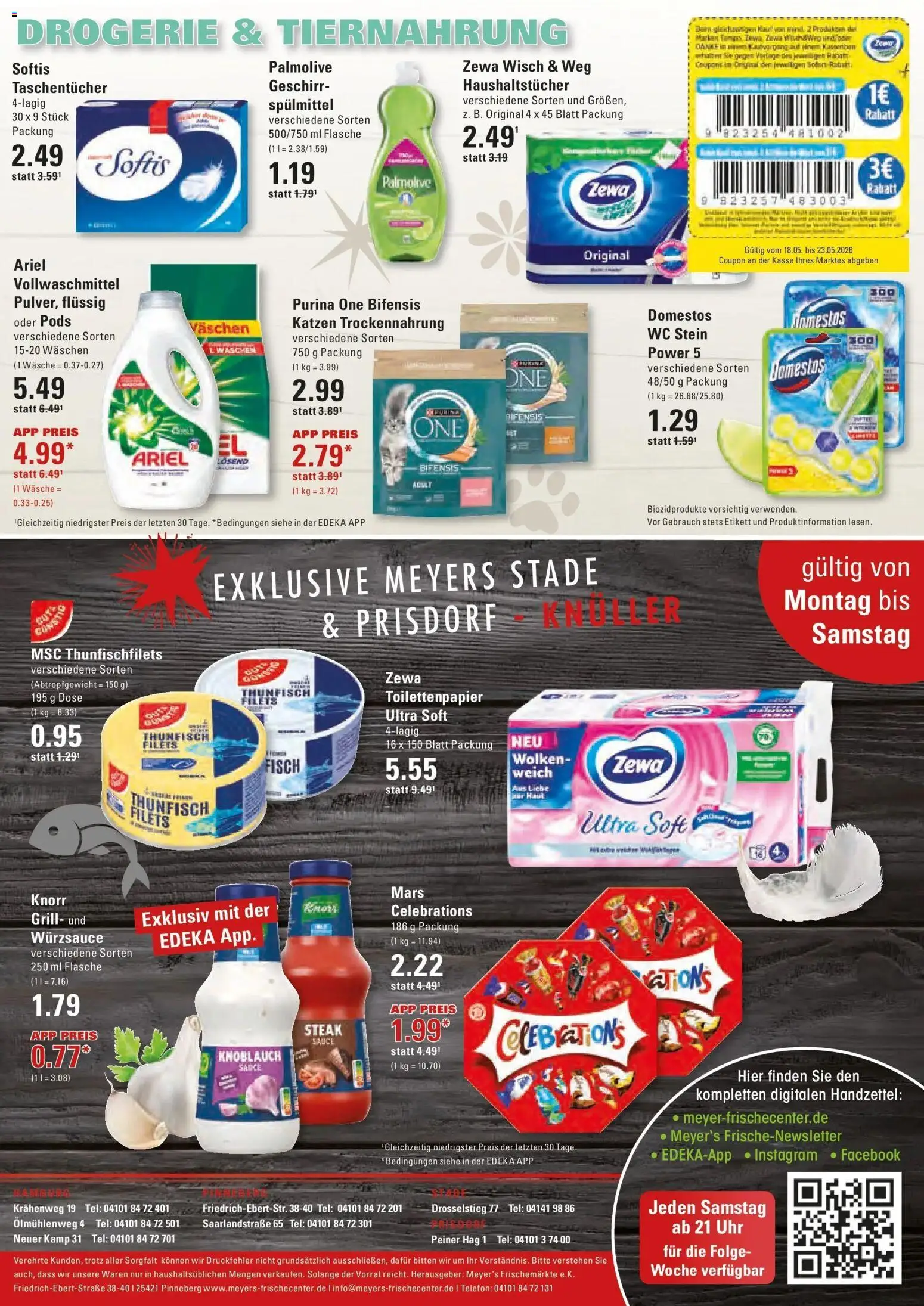 Edeka Prospekt Stade – gültig ab 17.05.2026 | Seite: 20 | Produkte: Ariel, Mars, Steak, Toilettenpapier