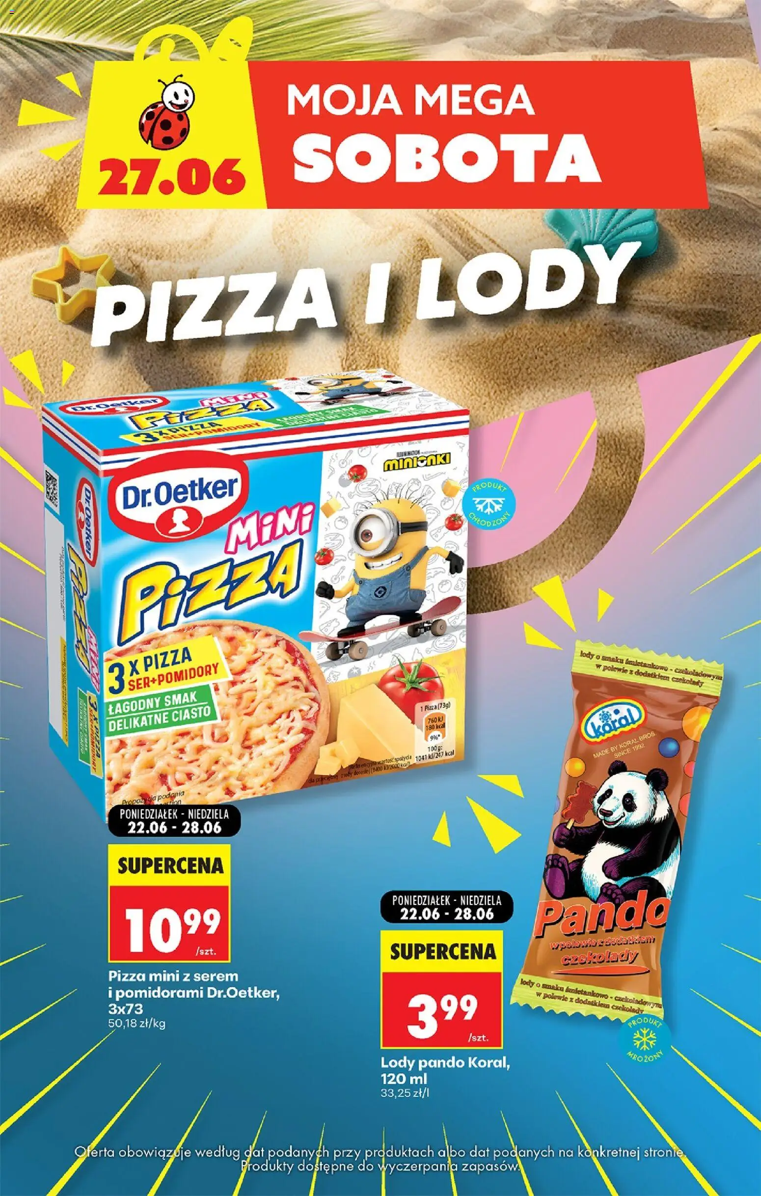 Biedronka Polsko leták - Moja Mega Sobota od 27.06.2026 | Strana: 4 | Produkty: Pizza, Mini pizza