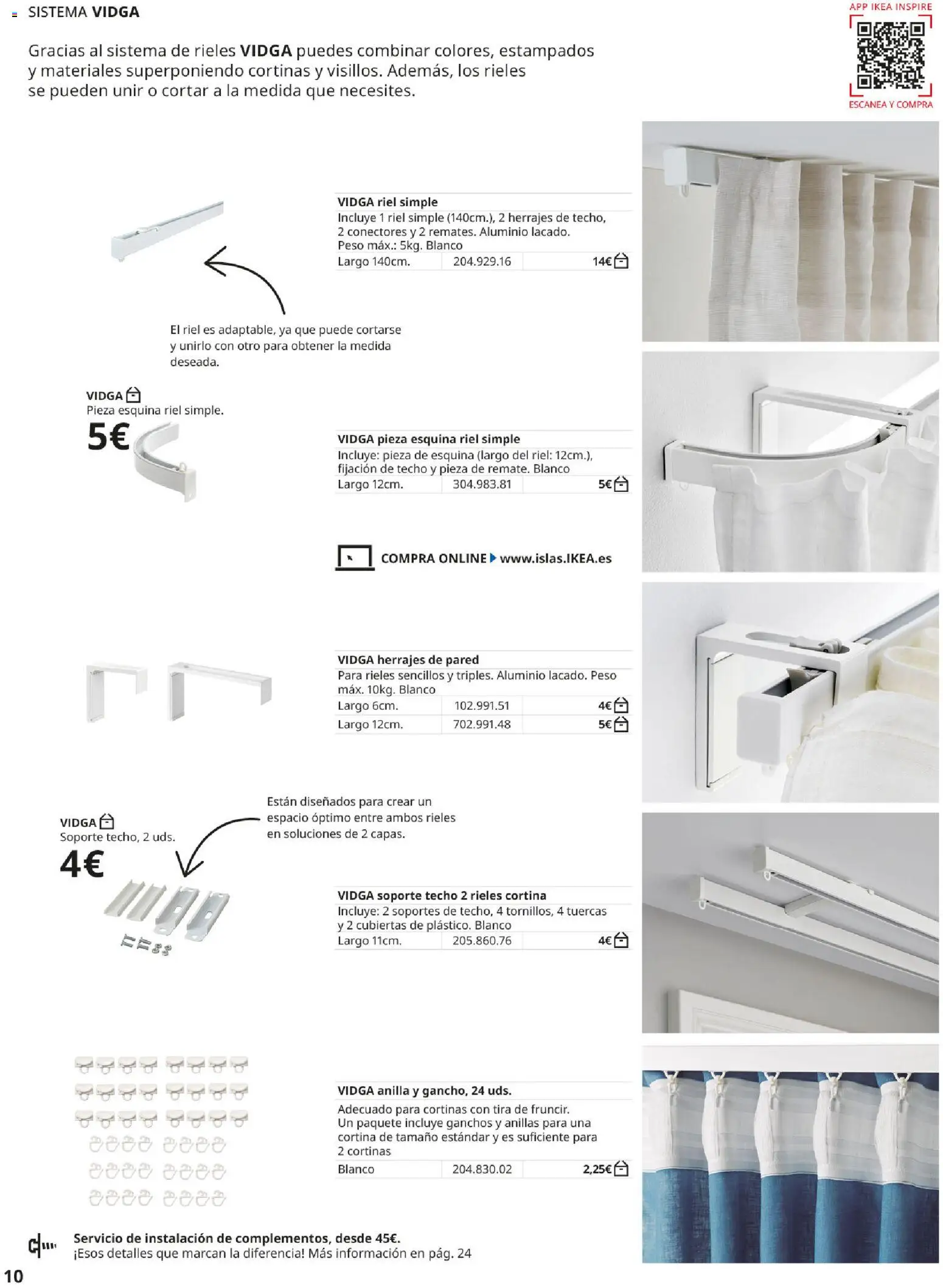 IKEA - Cortinas y estores │ válido desde el 01/09/2026 | Página: 10 | Productos: Cortina, Peso