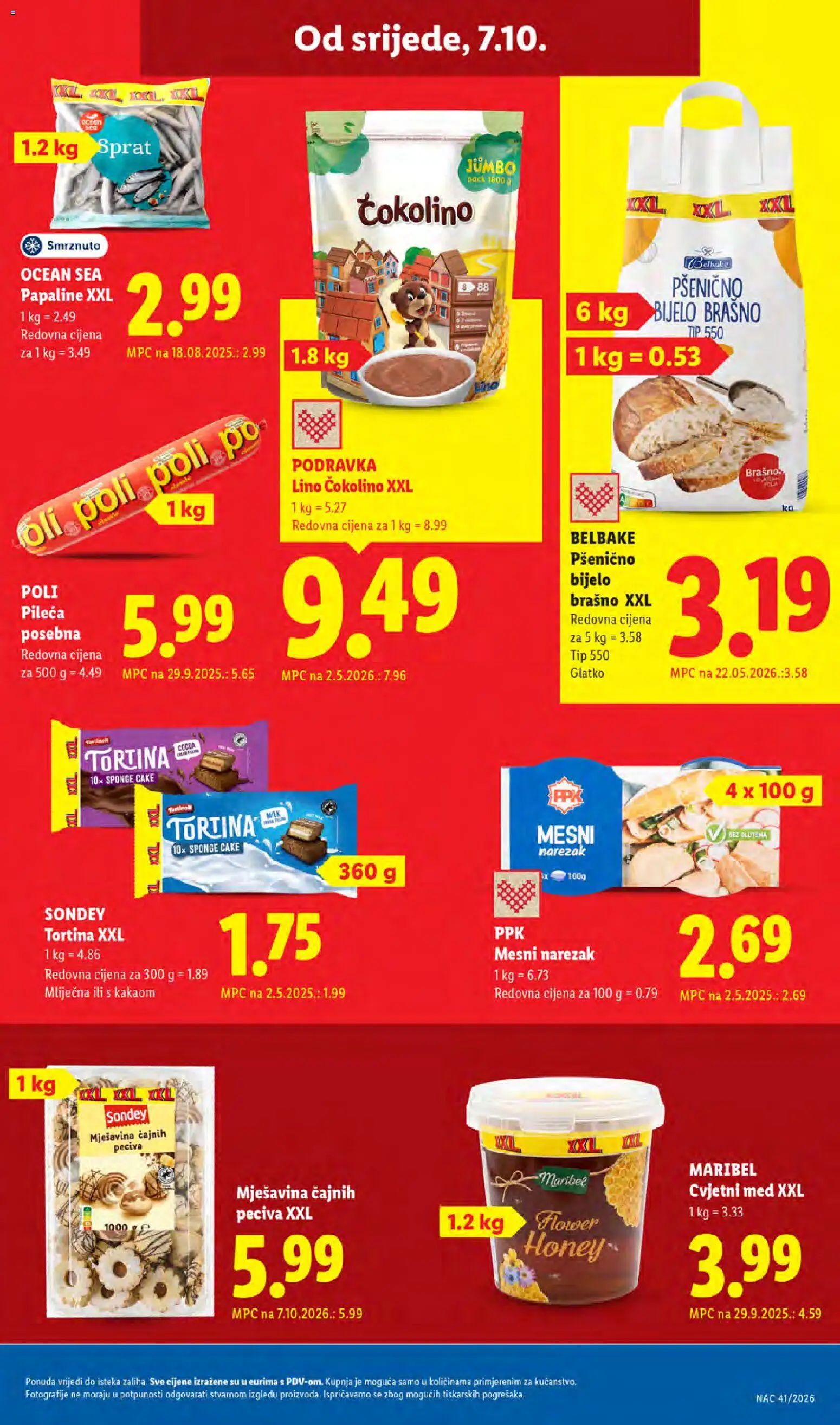 Lidl katalog | vrijedi od 05.10.2026 | Stranica: 67 | Proizvodi: Med, Narezak, Lino, Čokolino