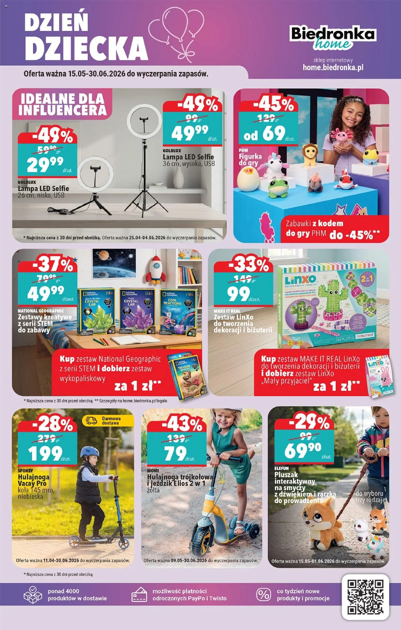 Biedronka gazetka - Hity i inspiracje od 16.05.2026 | Strona: 37 | Produkty: USB, Lampa, Gry