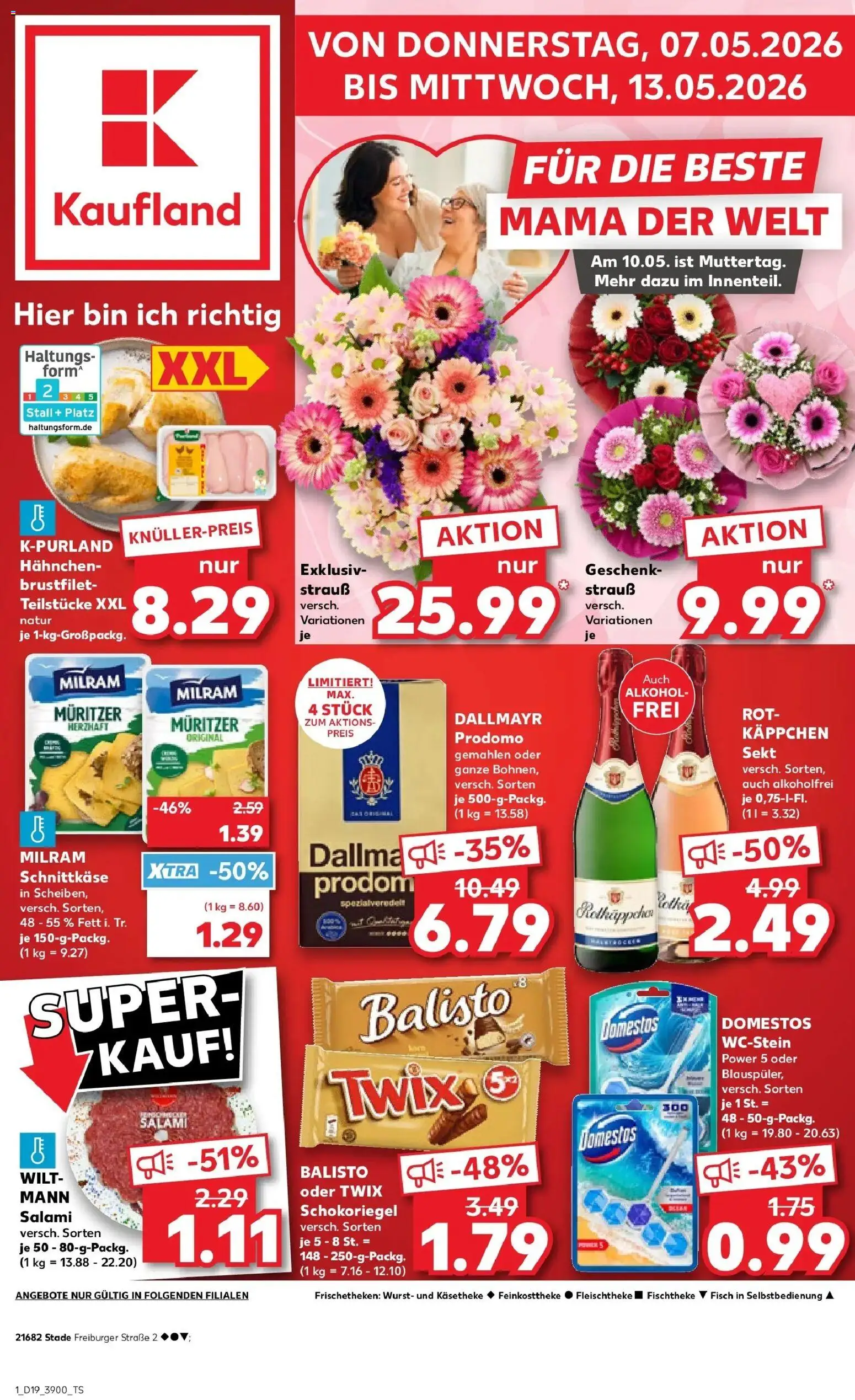 Prospekt Kaufland ab 04.05.2026 » Angebote Online zum Blättern | Seite: 6 | Produkte: Twix, Dallmayr, Salami, Dallmayr prodomo