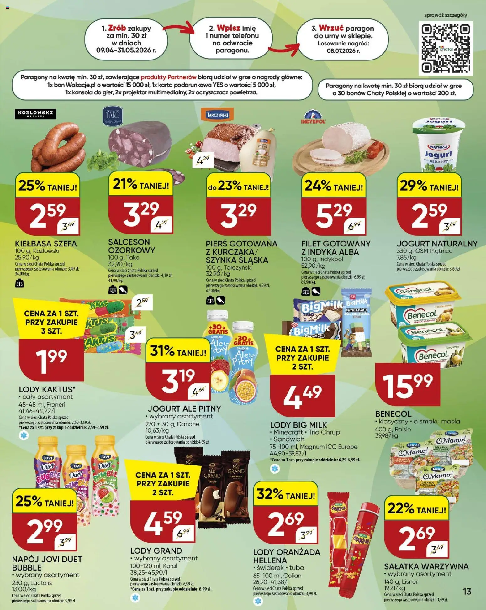 Chata Polska gazetka od 21.05.2026 | Strona: 12 | Produkty: Karta, Jogurt naturalny, Jogurt, Konsola