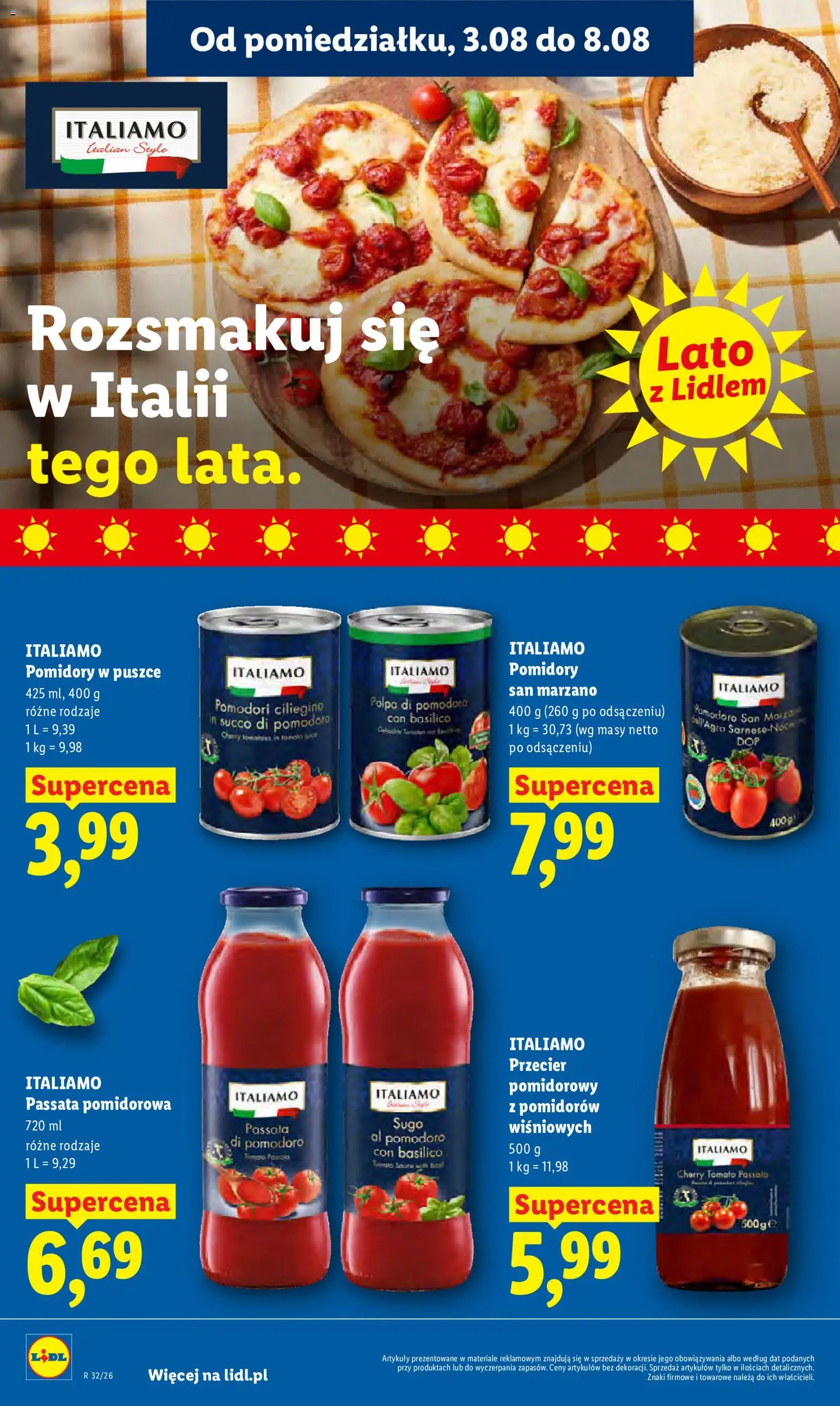 Lidl Polsko leták od 03.08.2026 | Strana: 50 | Produkty: Passata