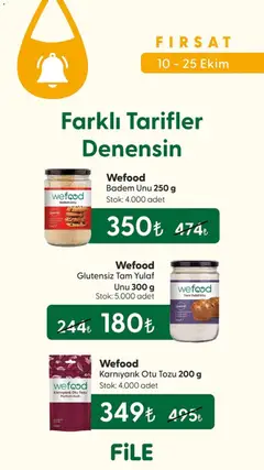 14 Ekim 2026 tarihinden itibaren geçerli olan File Market kataloğu önizlemesi | Sayfa: 9 | Ürünler: Badem, Yulaf