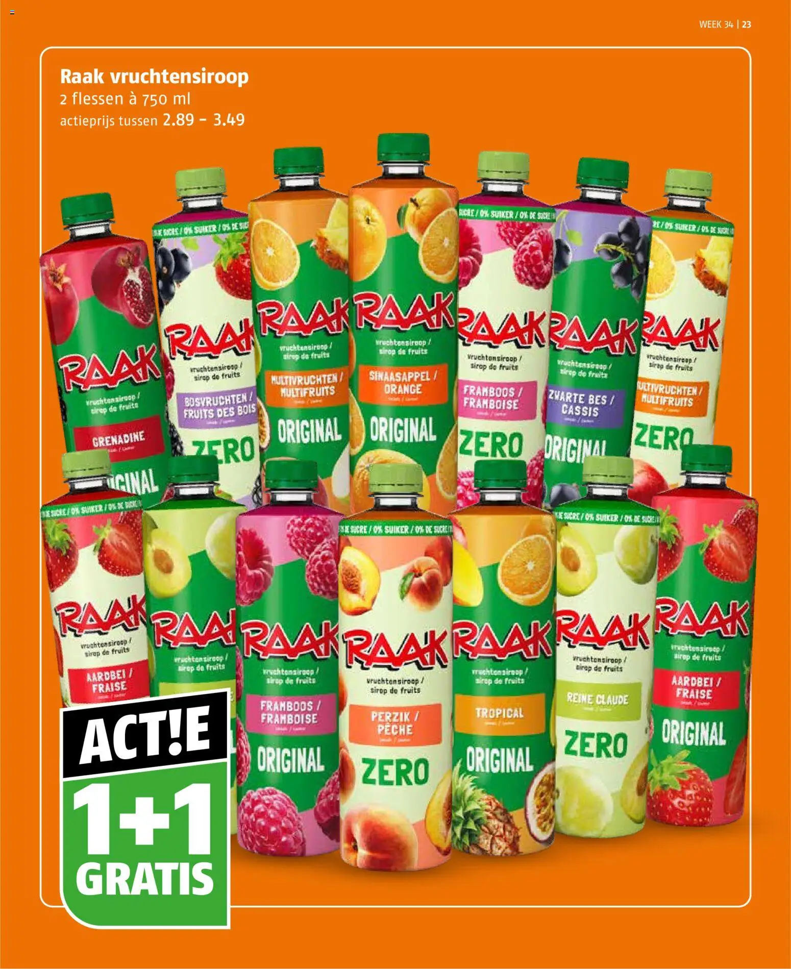 {H1} | Pagina: 23 | Producten: Cassis, Bosvruchten, Siroop, Aardbei