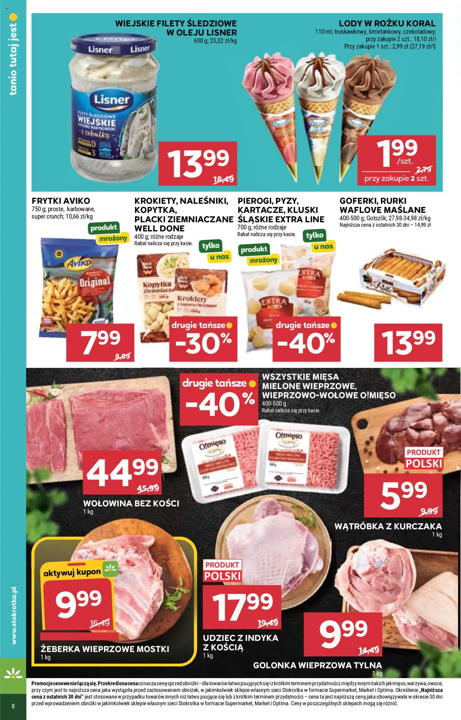 Stokrotka gazetka - Market od 18.06.2026 | Strona: 10 | Produkty: Golonka wieprzowa, Placki ziemniaczane, Wołowina, Frytki