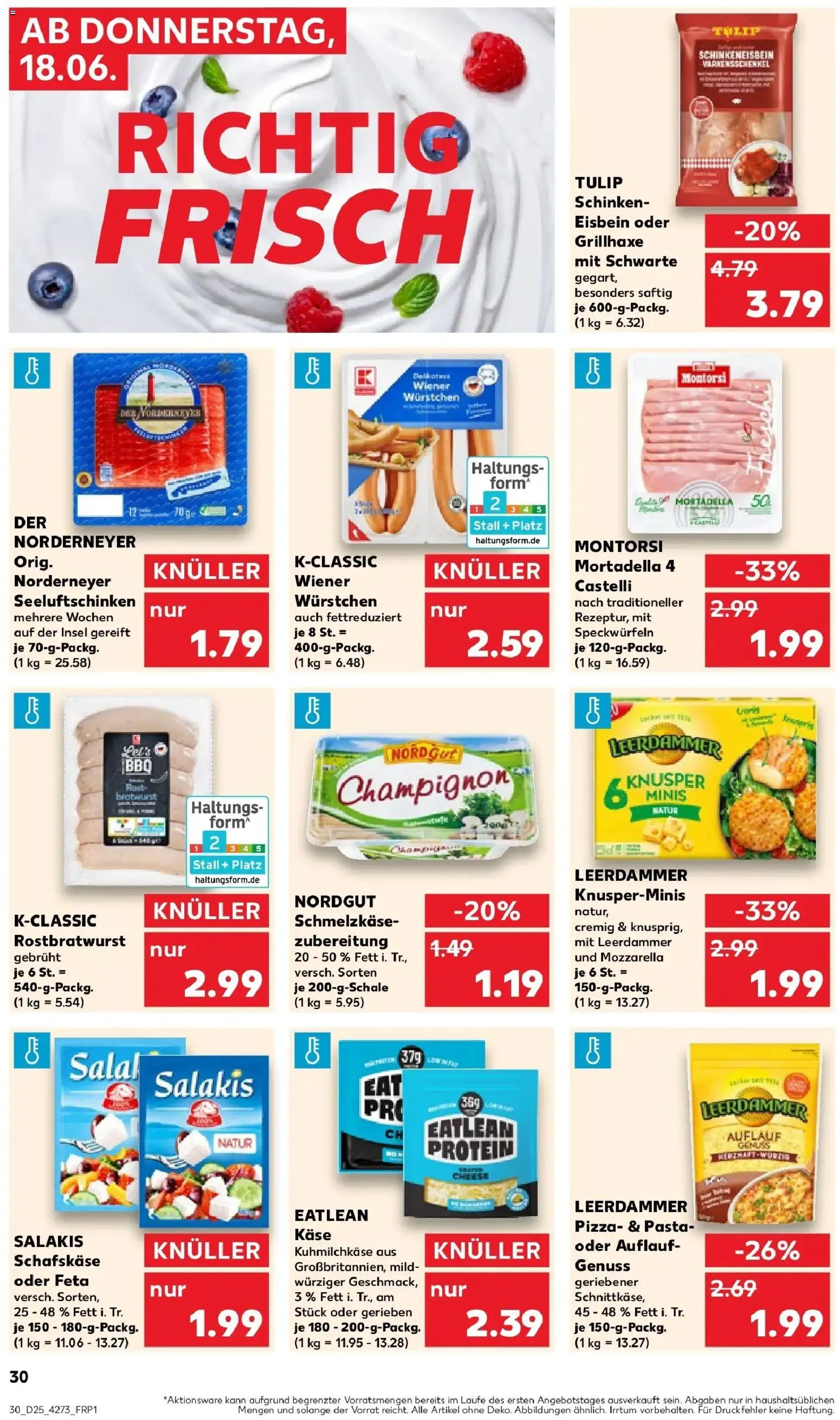 Kaufland Prospekt Wolfsburg – gültig ab 15.06.2026 | Seite: 39 | Produkte: Käse, Leerdammer, Pasta, Schinken