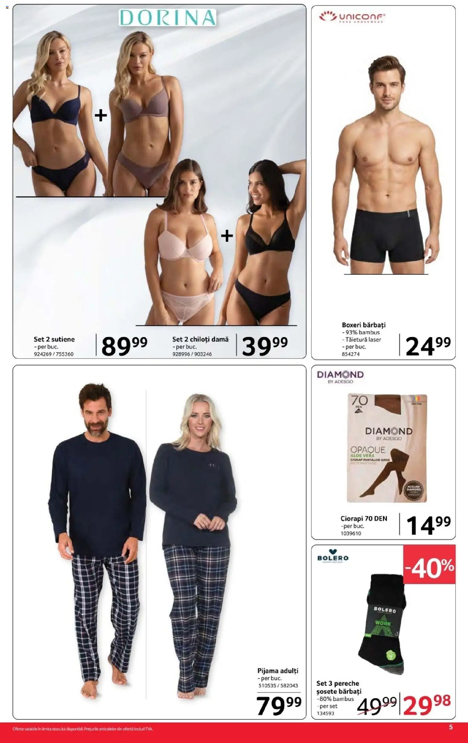 Noul catalog Selgros – valabil de la 16.10.2026 | Pagină: 5 | Produse: Aloe vera, Chiloți, Șosete, Boxeri