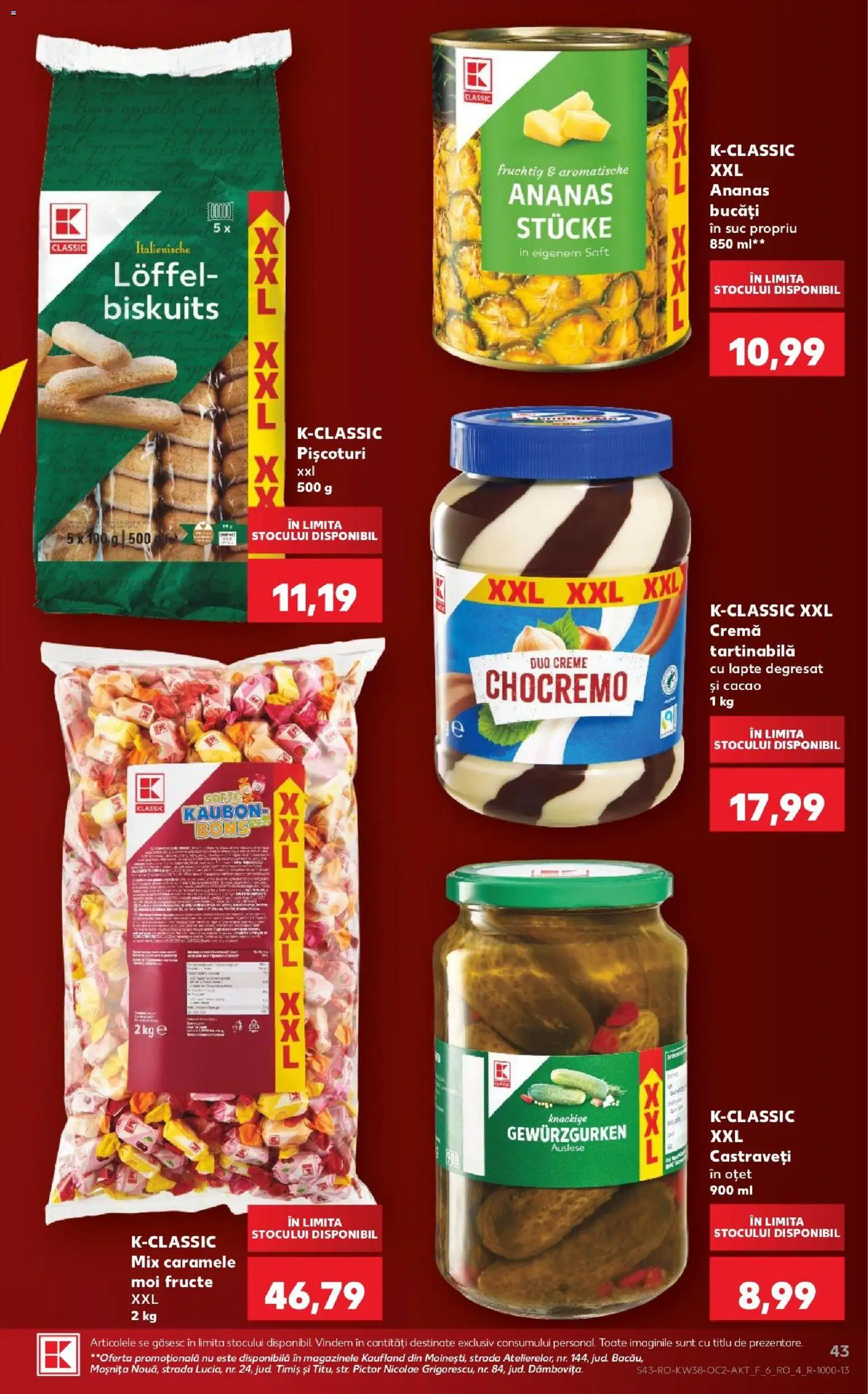 Kaufland RO akciós ujság - amely érvényes a következő dátumtól: 2026.09.16. | Oldal: 43