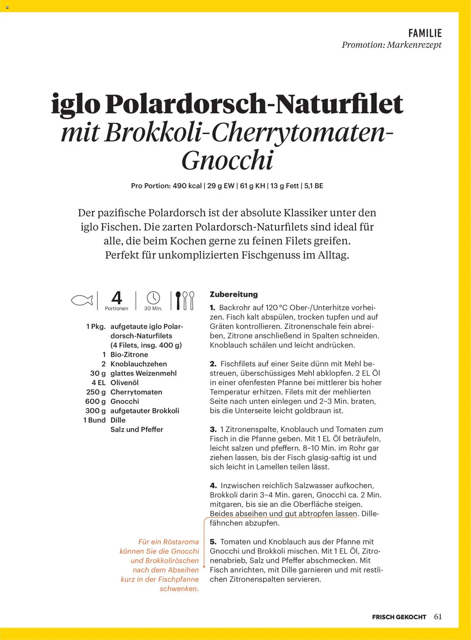Billa AT akciós ujság - amely érvényes a következő dátumtól: 2026.09.01. | Oldal: 59 | Termékek: Gnocchi, Brokkoli