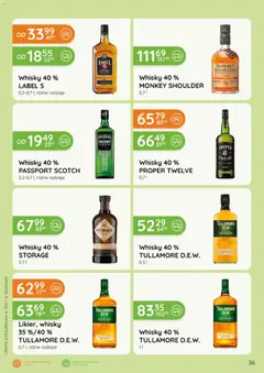 Pogląd oferty "Eurocash gazetka - Katalog Alkoholowy" - ważna od 01.05.2026 | Strona: 36 | Produkty: Monkey shoulder, Whisky