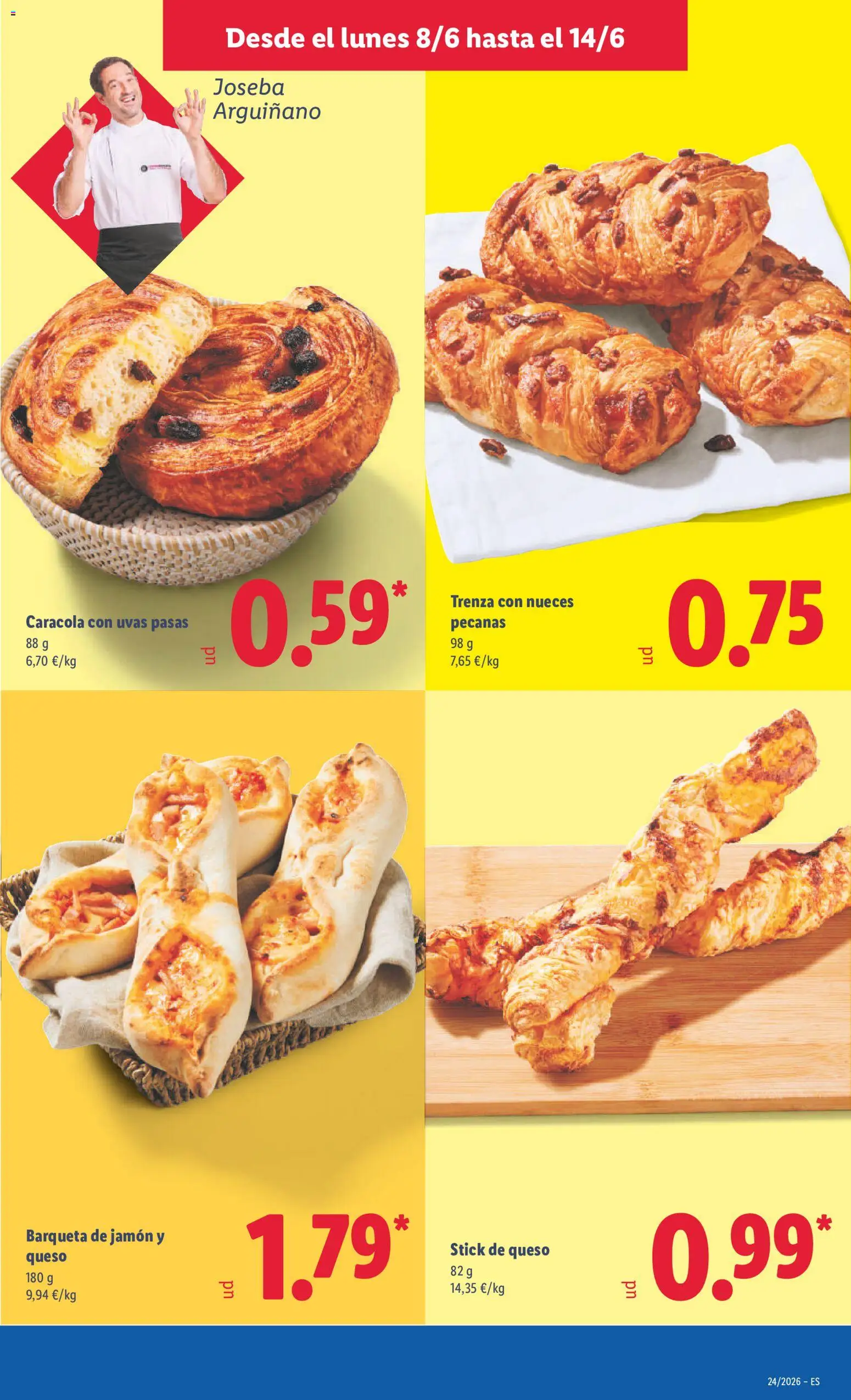 Lidl folleto │ válido desde el 08.06.2026 | Página: 7 | Productos: Queso, Τζίντζερ, Jamón
