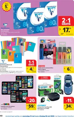 Carrefour folder week 20 - Voorbeeld van een folder van Carrefour, geldig van 13.05.2026 | Pagina: 40 | Producten: Riem, Markeerstiften, Bluetooth