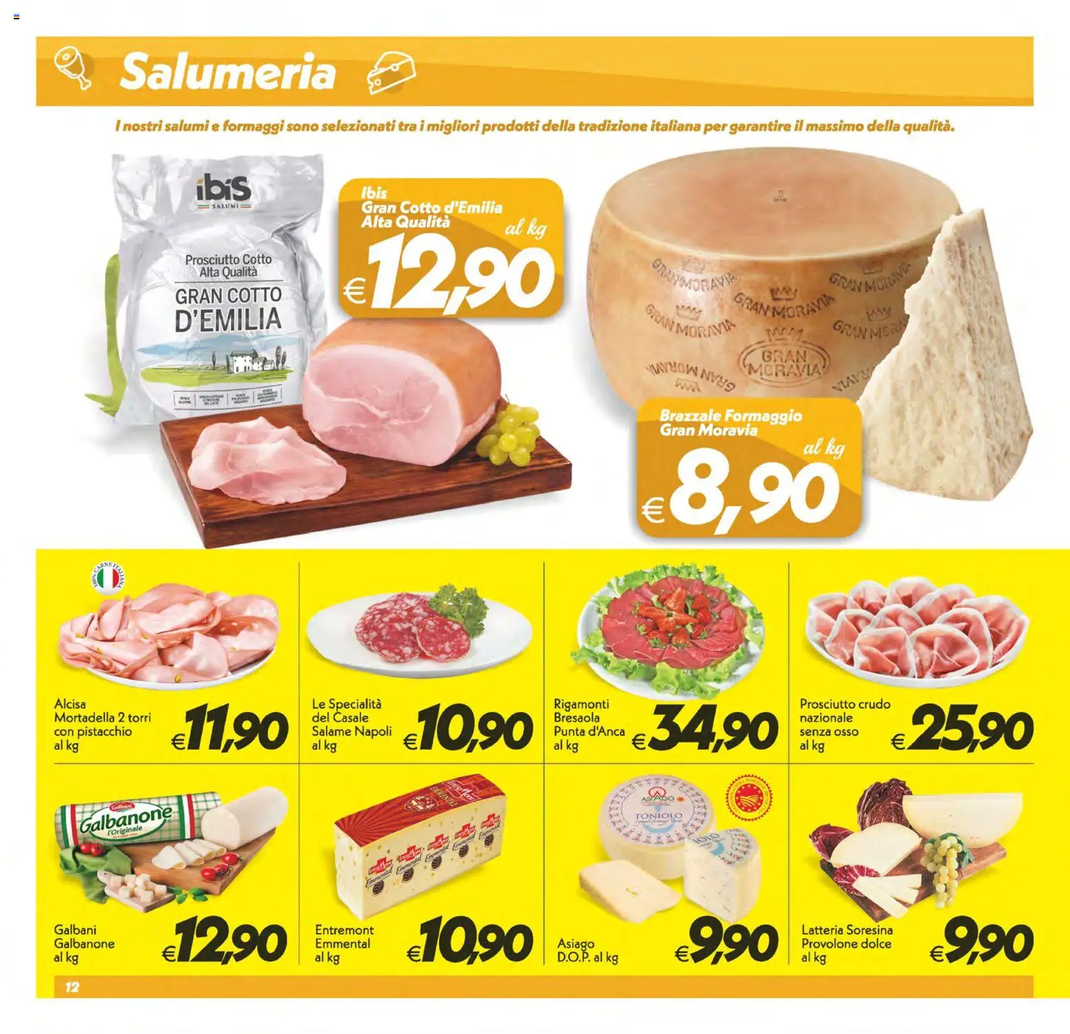 Volantino SuperConveniente del 07.04.2026 | Pagina: 12 | Prodotti: Prosciutto Crudo, Prosciutto Cotto, Prosciutto, Mortadella