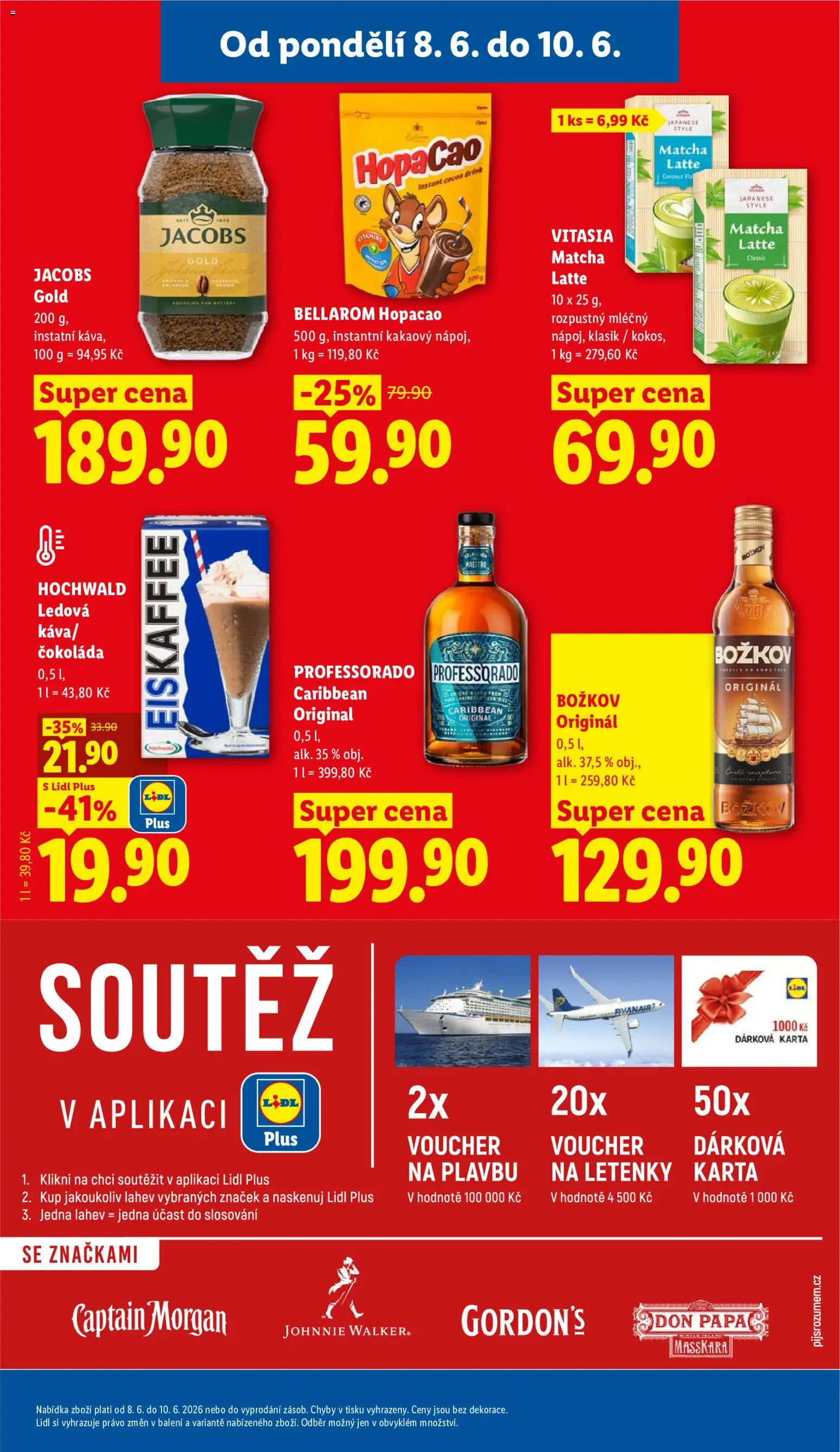 Lidl leták od 08.06.2026 | Strana: 33 | Produkty: Káva, Čokoláda, Eiskaffee, Láhev
