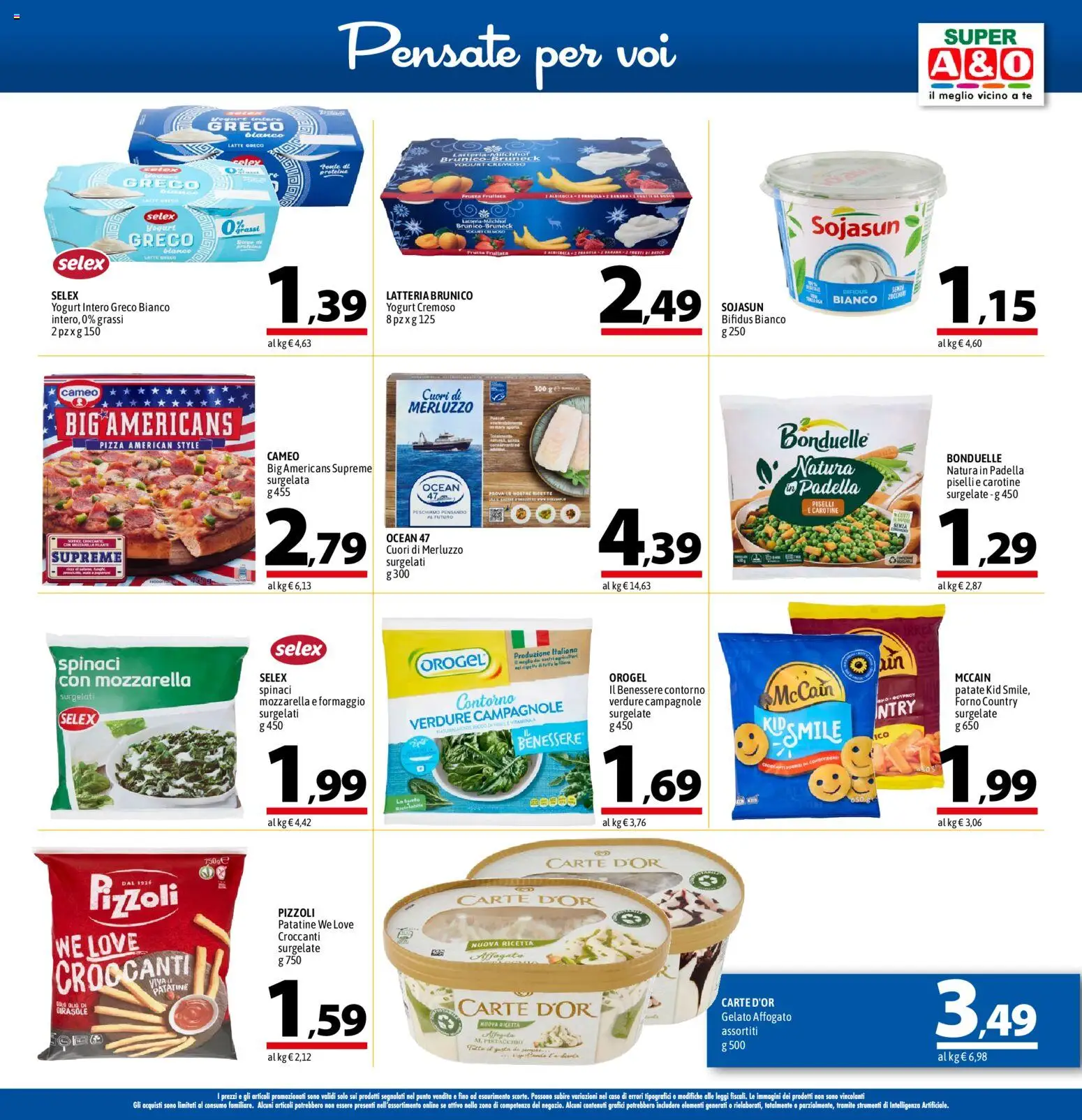 Volantino A&O del 17/09/2026 | Pagina: 7 | Prodotti: Frutta, Formaggio, Forno, Yogurt cremoso