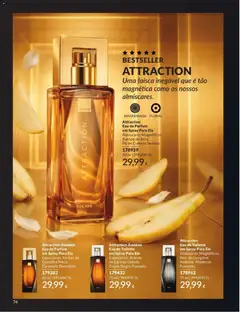 Pré-visualização Catálogo Avon Campanha 7 válido de 01/07/2026 | Página: 74 | Produtos: Eau de toilette, Pó, Madeiras, Xarope