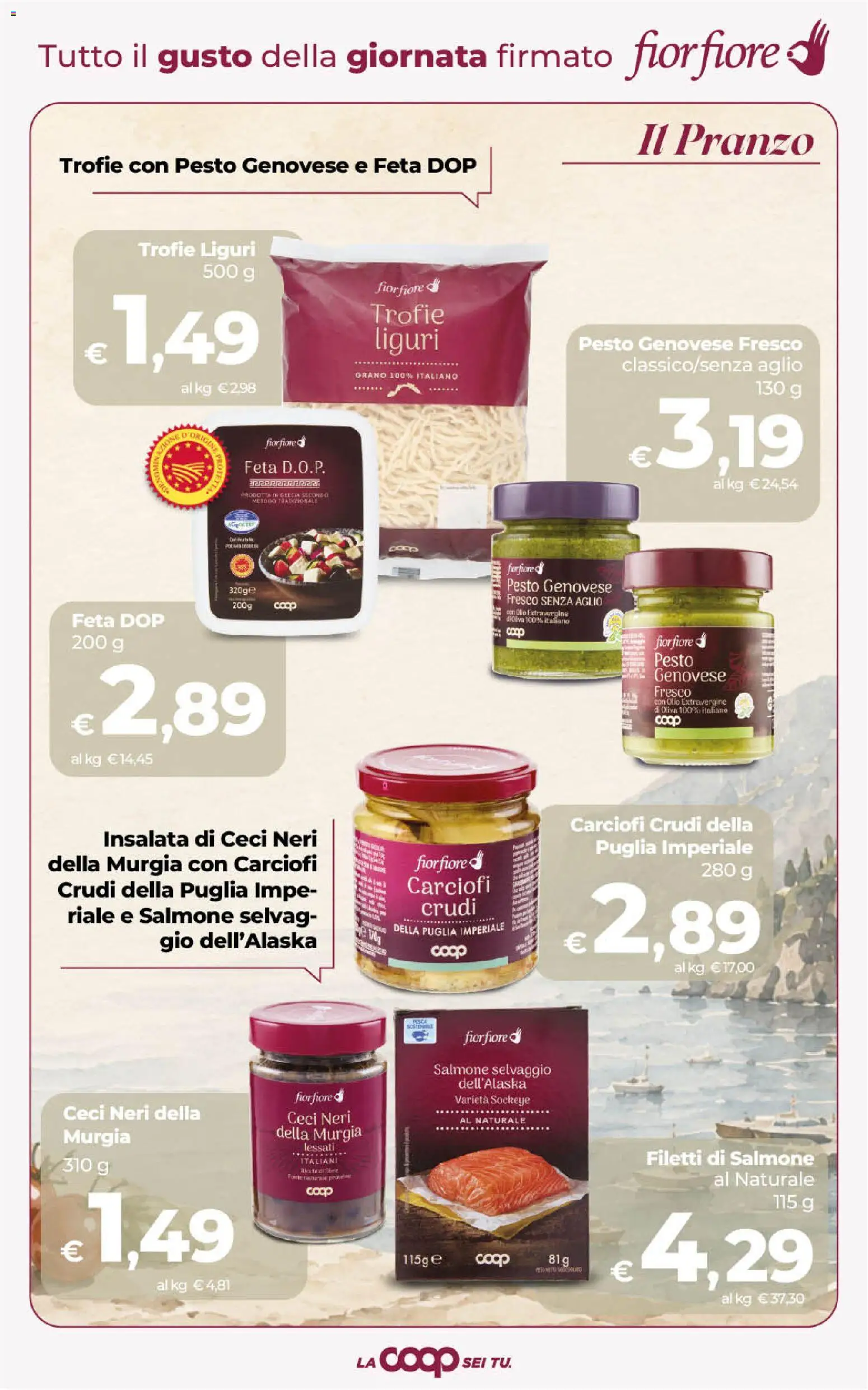 Volantino Ipercoop del 01/09/2026 | Pagina: 9 | Prodotti: Salmone, Insalata, Carciofi, Feta