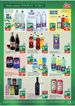 ČIA MARKET leidinys galioja nuo 2026.06.23 | Puslapis: 13 | Prekių: Nealkoholinis alus, Vynas, Alus