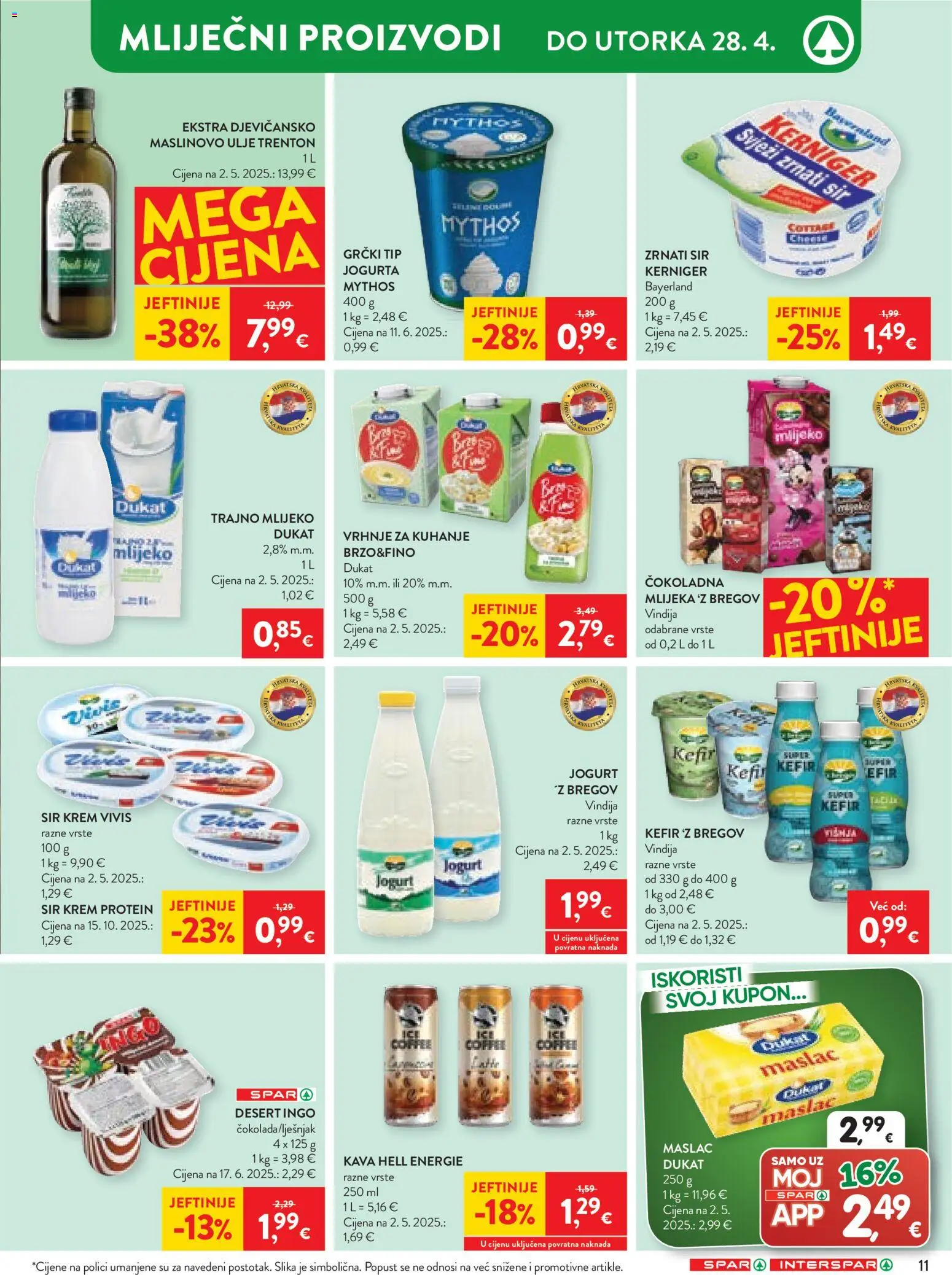Spar katalog | vrijedi od 22.04.2026 | Stranica: 12 | Proizvodi: Hell, Feta, Ulje, Maslinovo ulje