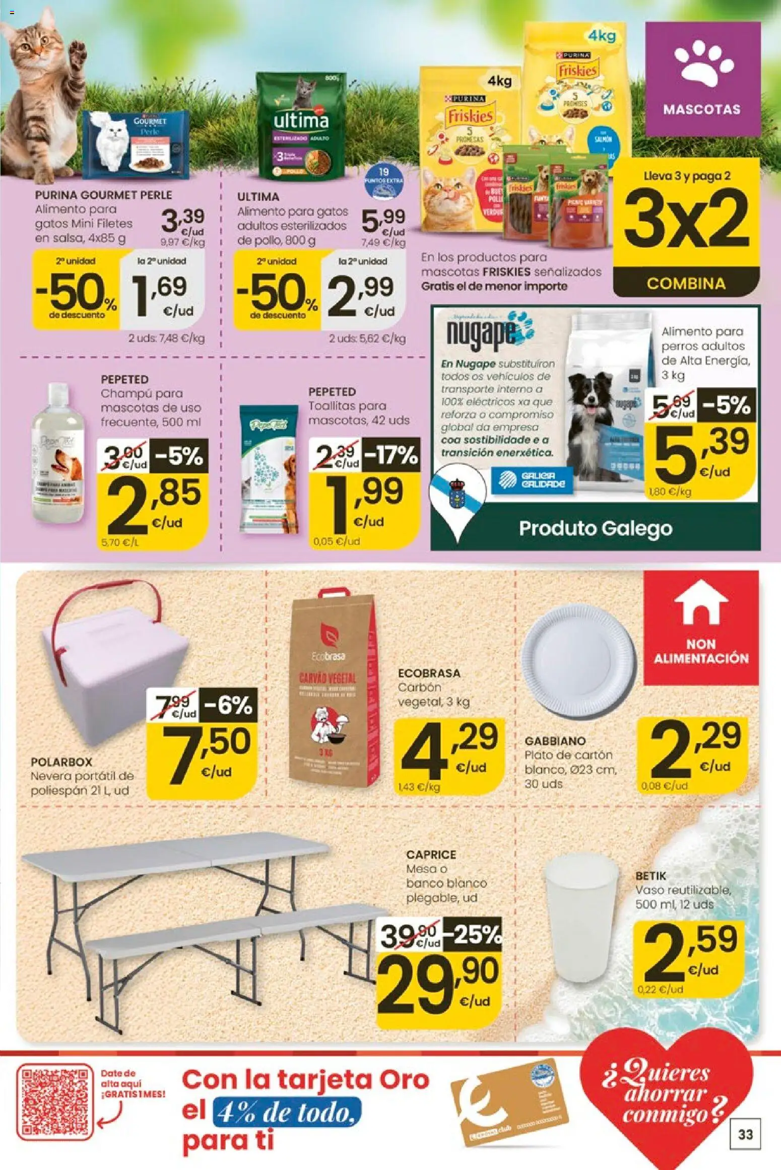 Eroski Ofertóns de verán │ válido desde el 11.06.2026 | Página: 33 | Productos: Champú, Nevera, Mesa