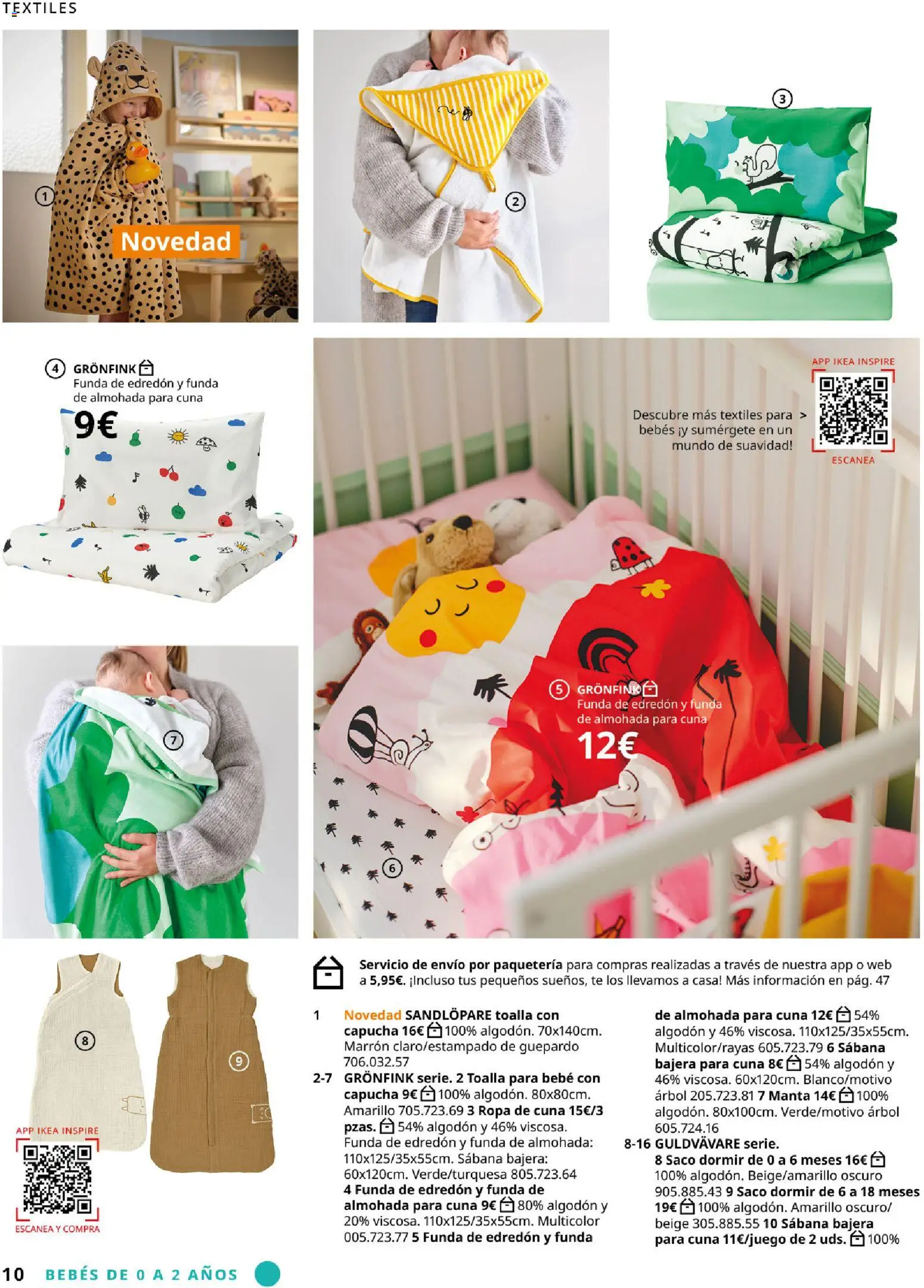 Catálogo IKEA  y los niños  │ válido desde el 06.03.2026 | Página: 10 | Productos: Edredón, Ropa, Manta, Funda