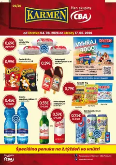 KARMEN CBA leták platný od 04.06.2026