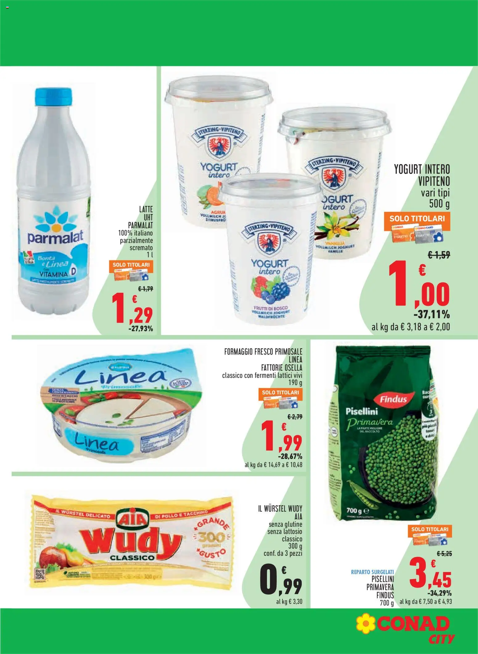 Volantino Conad del 21.05.2026 | Pagina: 19 | Prodotti: Pollo, Tacchino, Latte, Wurstel