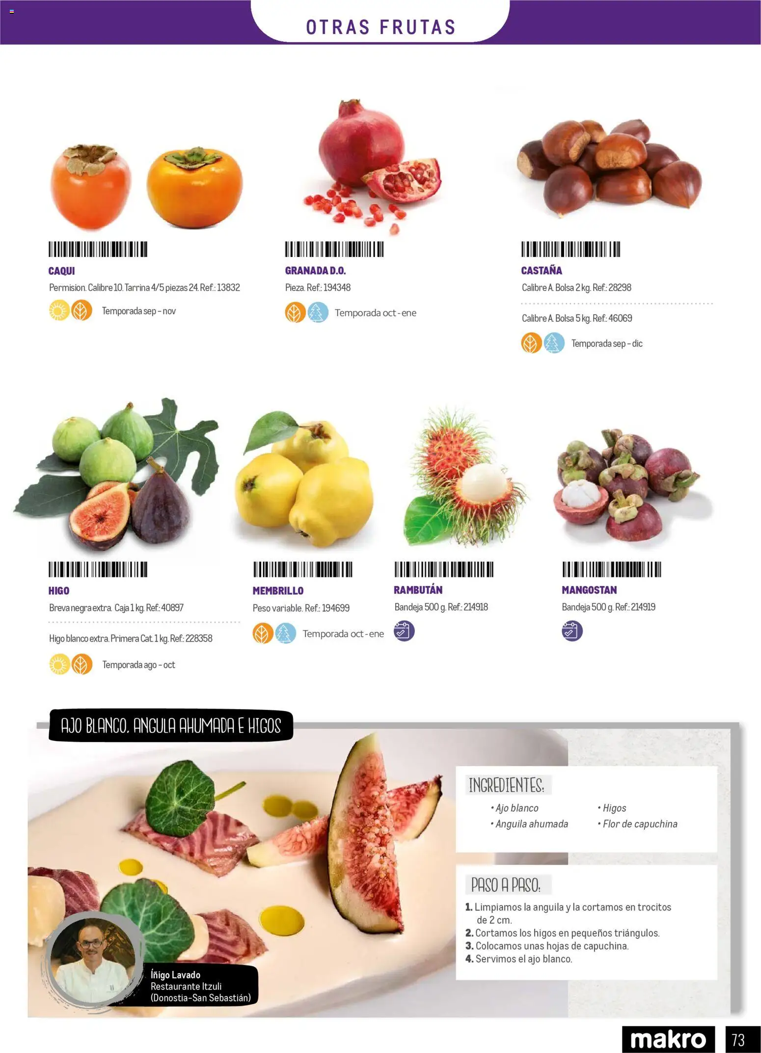 Makro - Especial Frutas y Verduras Península │ válido desde el 05.01.2026 | Página: 73 | Productos: Κρεμάστρα, Σαντιγύ, Peso, Bandeja