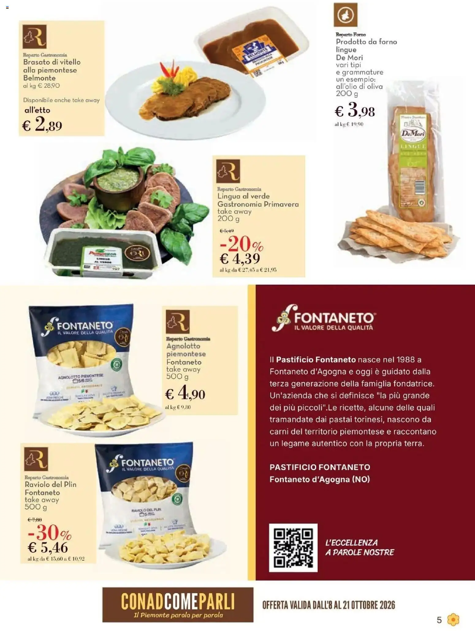 Anteprima volantino Conad dal 08/10/2026 prossima settimana | Pagina: 5 | Prodotti: Vitello, Ravioli, Forno